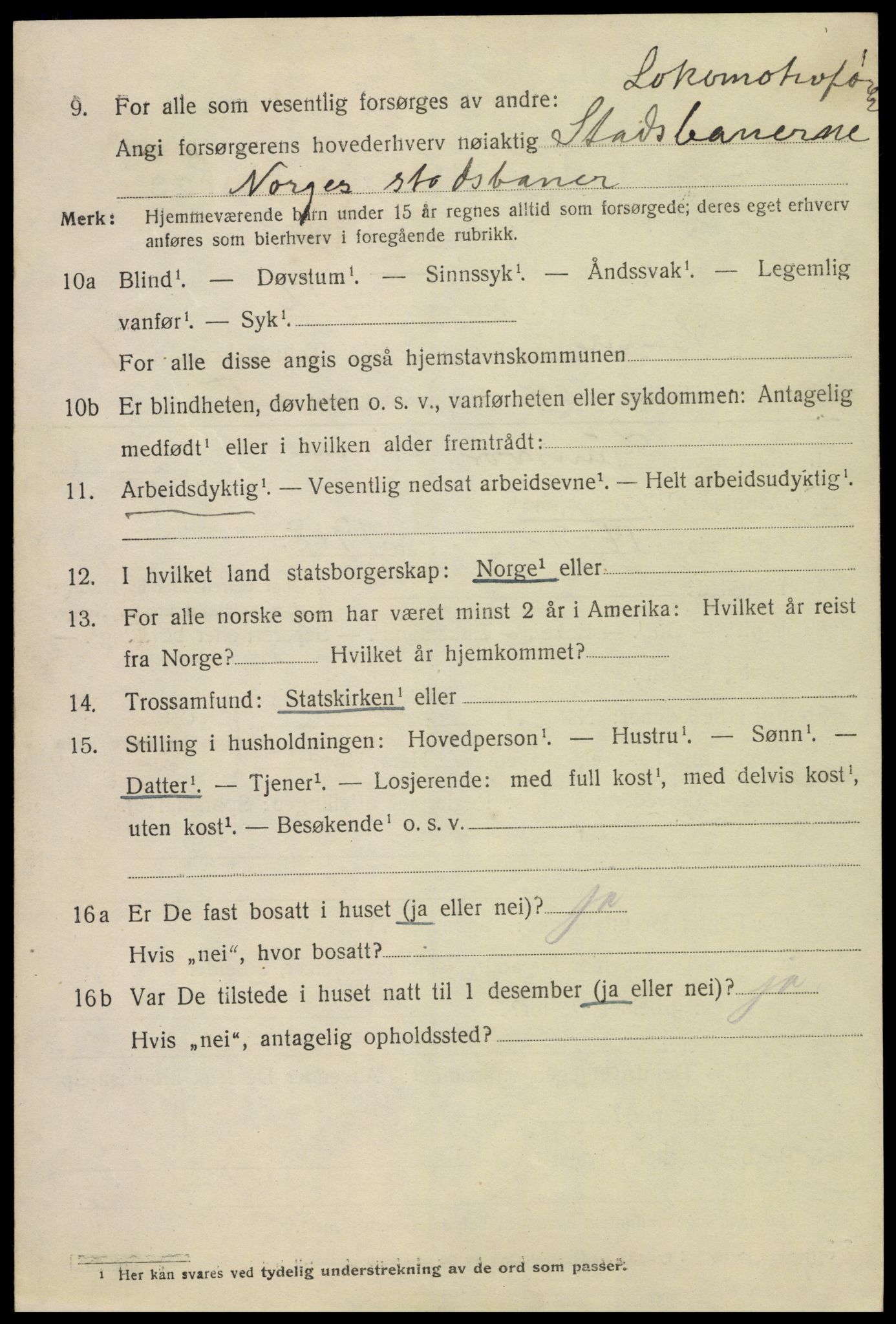 SAH, 1920 census for Hamar, 1920, p. 4886