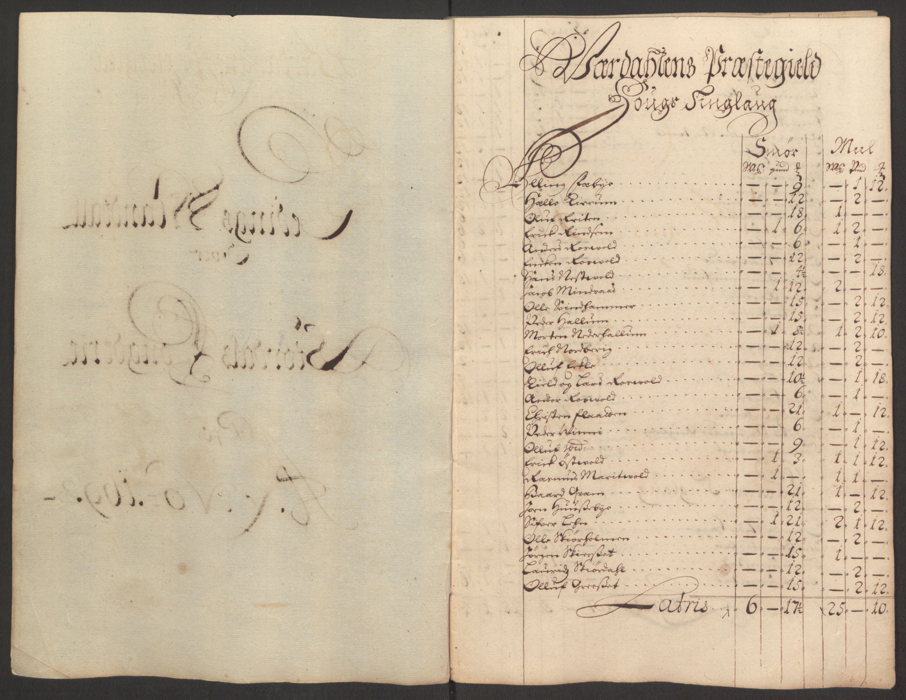Rentekammeret inntil 1814, Reviderte regnskaper, Fogderegnskap, RA/EA-4092/R62/L4186: Fogderegnskap Stjørdal og Verdal, 1693-1694, p. 90