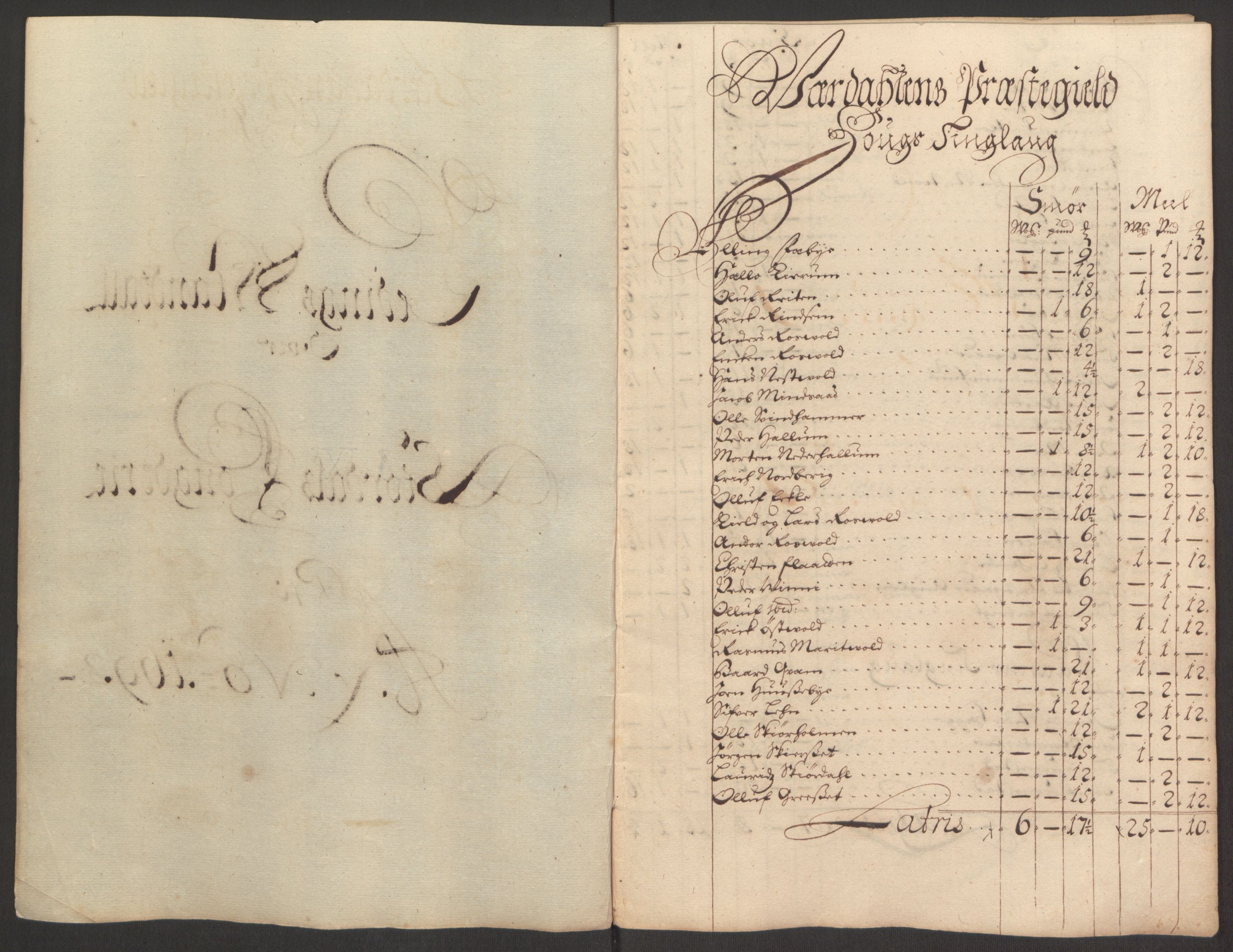 Rentekammeret inntil 1814, Reviderte regnskaper, Fogderegnskap, AV/RA-EA-4092/R62/L4186: Fogderegnskap Stjørdal og Verdal, 1693-1694, p. 90