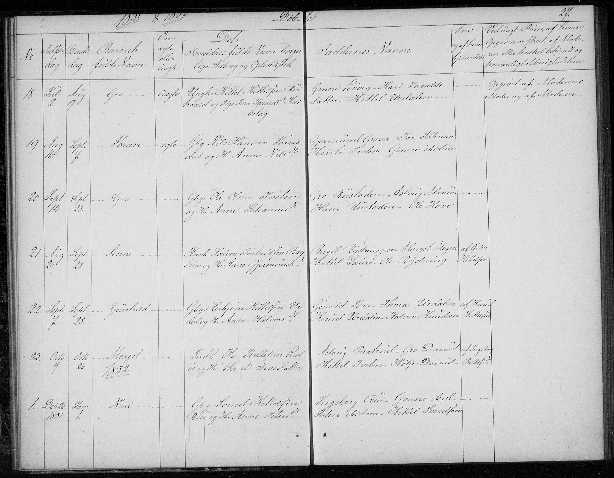 Gransherad kirkebøker, SAKO/A-267/F/Fb/L0003: Parish register (official) no. II 3, 1844-1859, p. 27