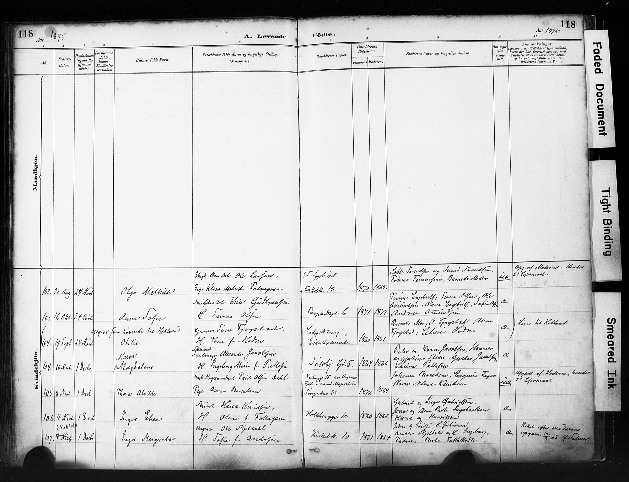 St. Petri sokneprestkontor, AV/SAST-A-101813/001/30/30BA/L0019: Parish register (official) no. A 20, 1888-1901, p. 118