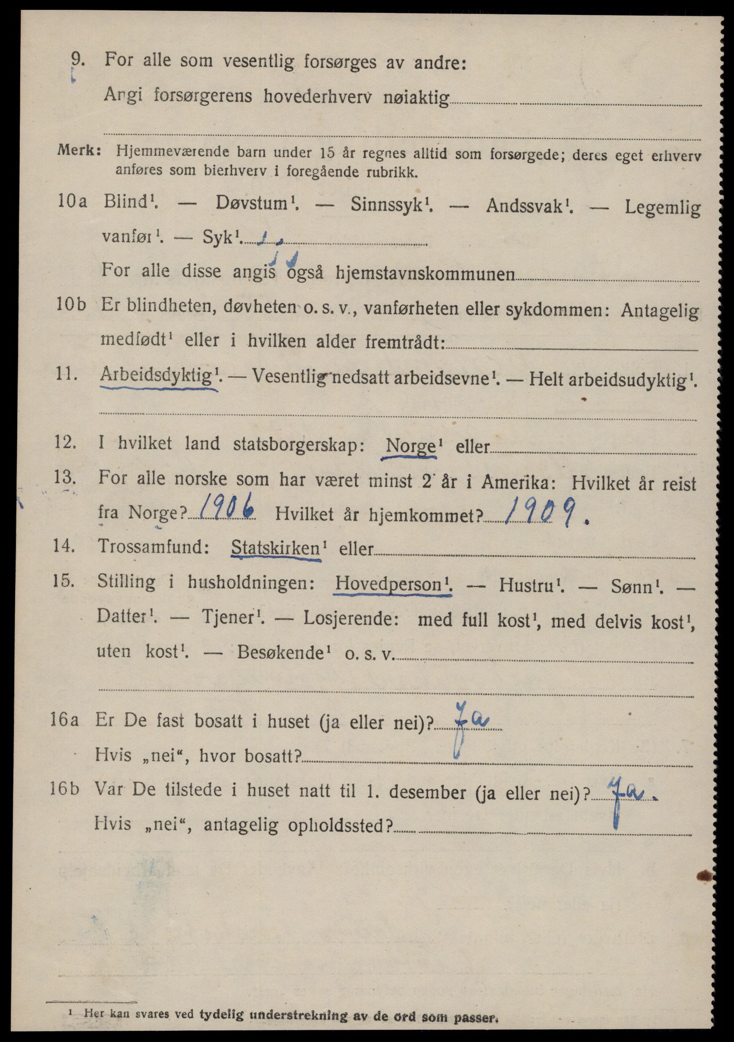 SAT, 1920 census for Stranda, 1920, p. 3572