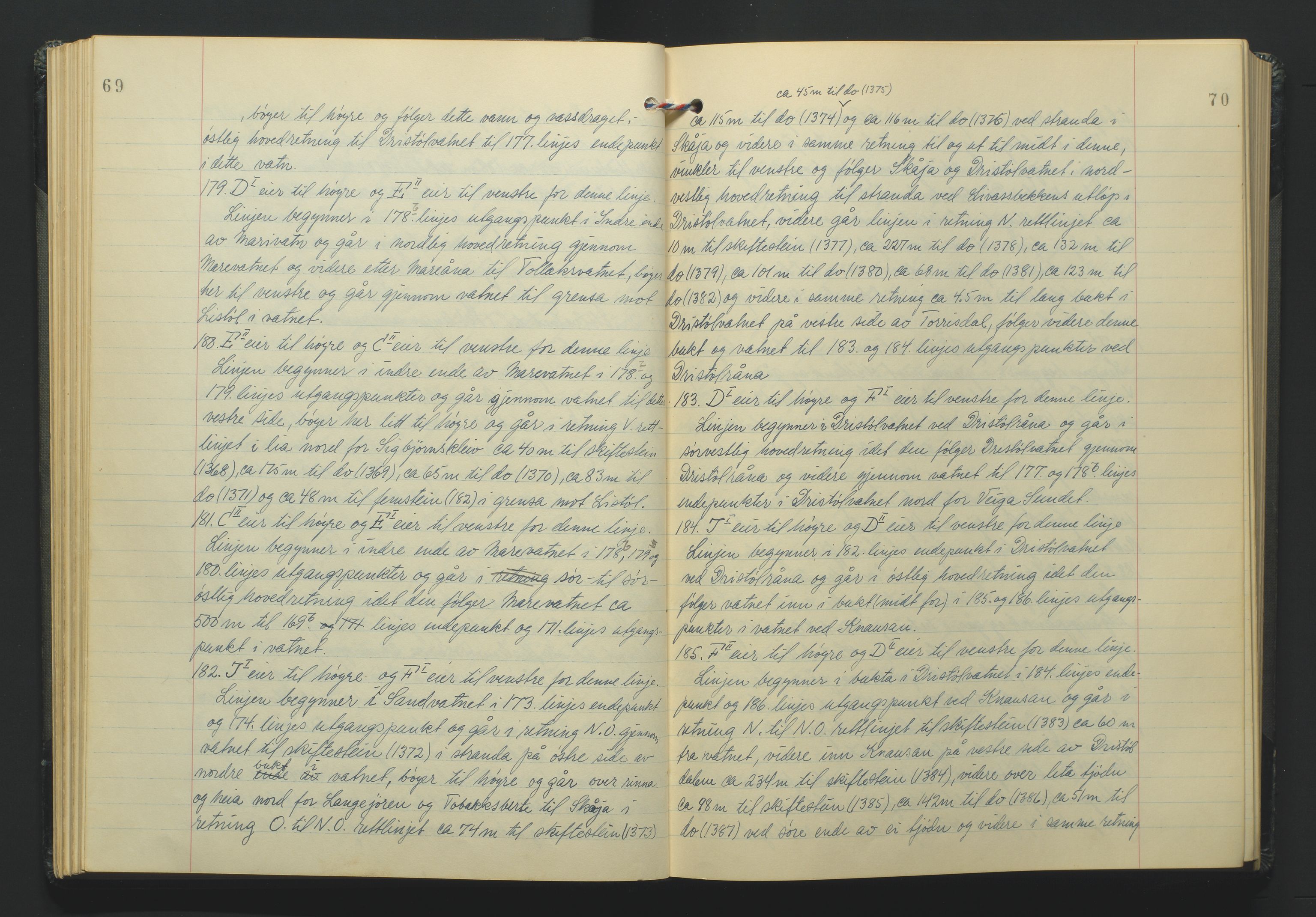 Lista jordskifterett, AV/SAK-1541-0005/F/Fa/L0003: Jordskifterettsbok Flekkefjord domssokn, med gårdsregister nr 9, 1956-1963, p. 69-70