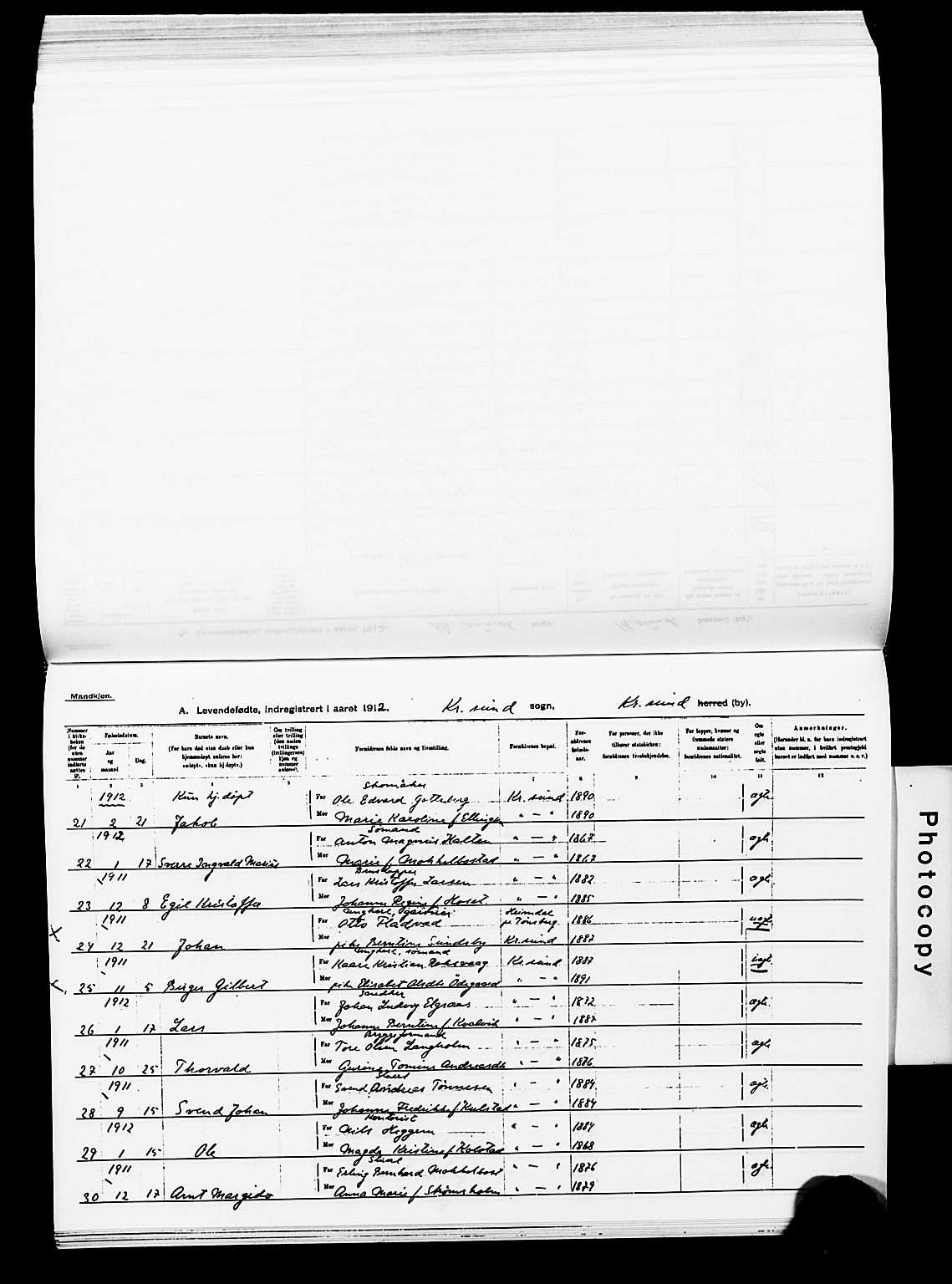 Ministerialprotokoller, klokkerbøker og fødselsregistre - Møre og Romsdal, AV/SAT-A-1454/572/L0858: Parish register (official) no. 572D02, 1903-1912