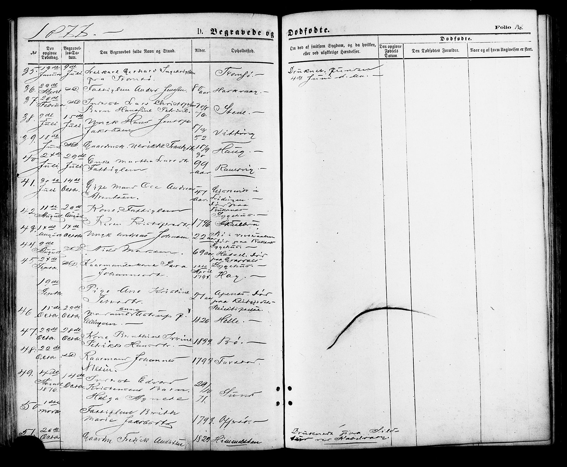 Ministerialprotokoller, klokkerbøker og fødselsregistre - Nordland, SAT/A-1459/881/L1166: Parish register (copy) no. 881C03, 1876-1885, p. 176