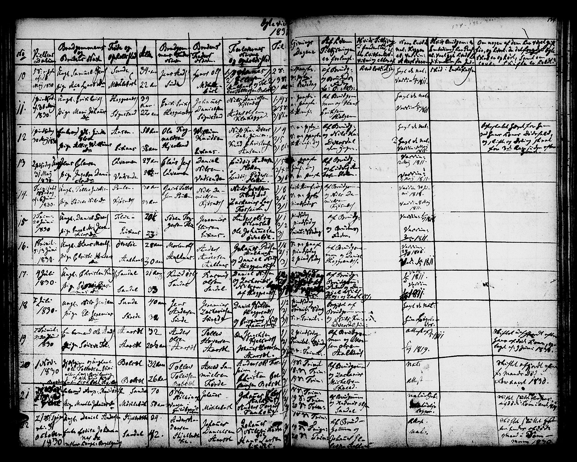 Jølster sokneprestembete, SAB/A-80701/H/Haa/Haaa/L0008: Parish register (official) no. A 8, 1821-1833, p. 134