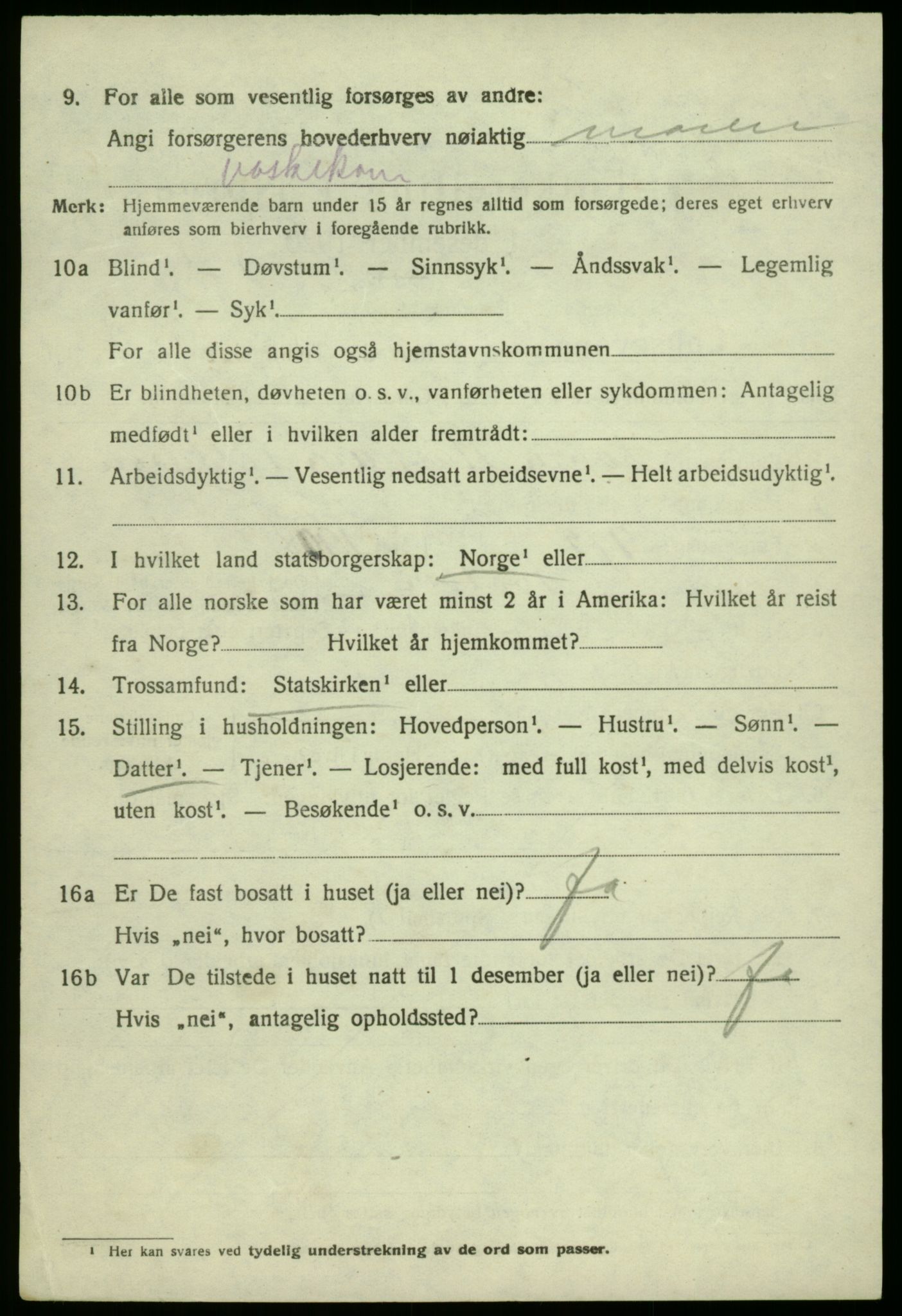 SAB, 1920 census for Laksevåg, 1920, p. 3339