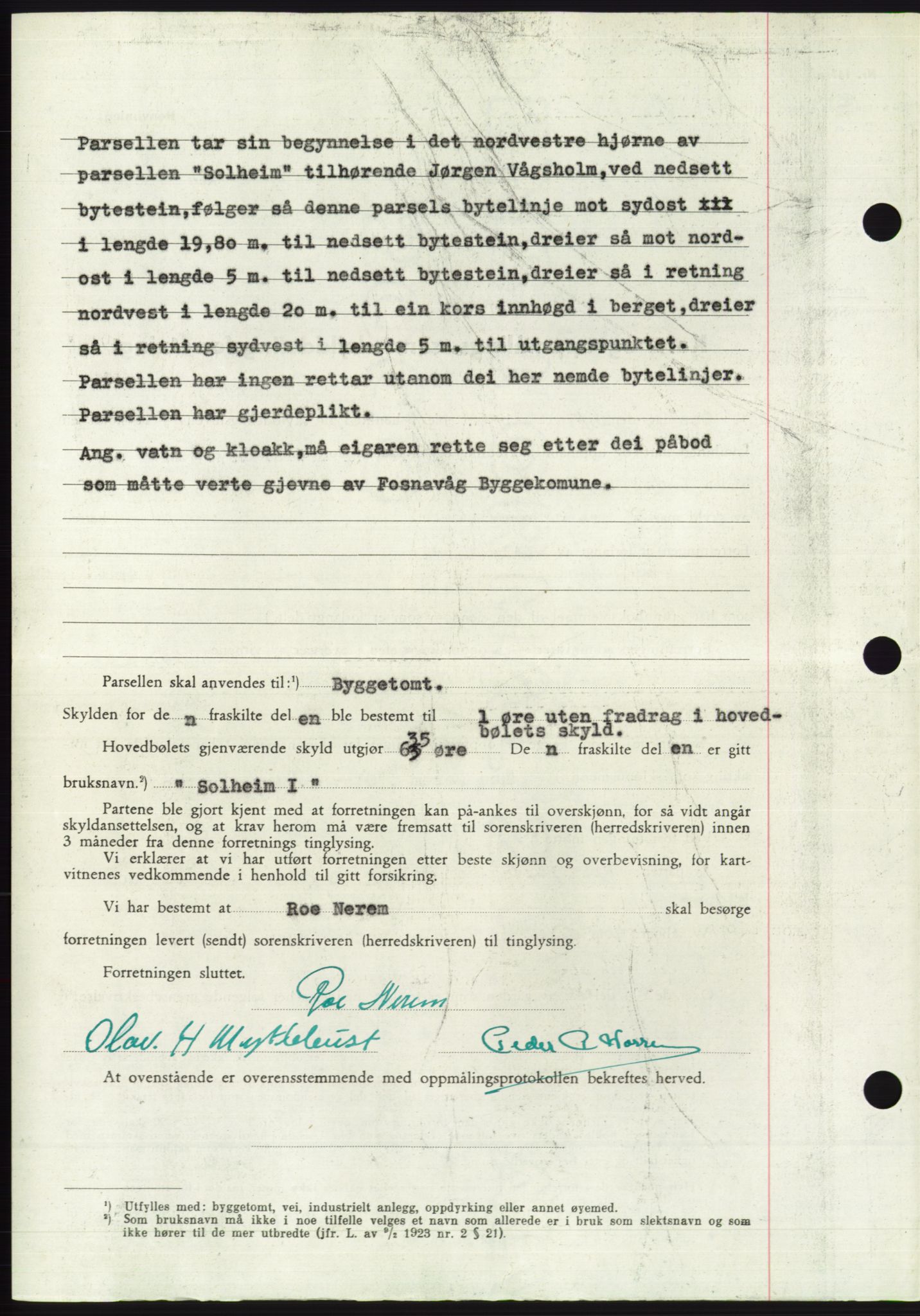 Søre Sunnmøre sorenskriveri, AV/SAT-A-4122/1/2/2C/L0104: Mortgage book no. 30A, 1956-1956, Diary no: : 1622/1956