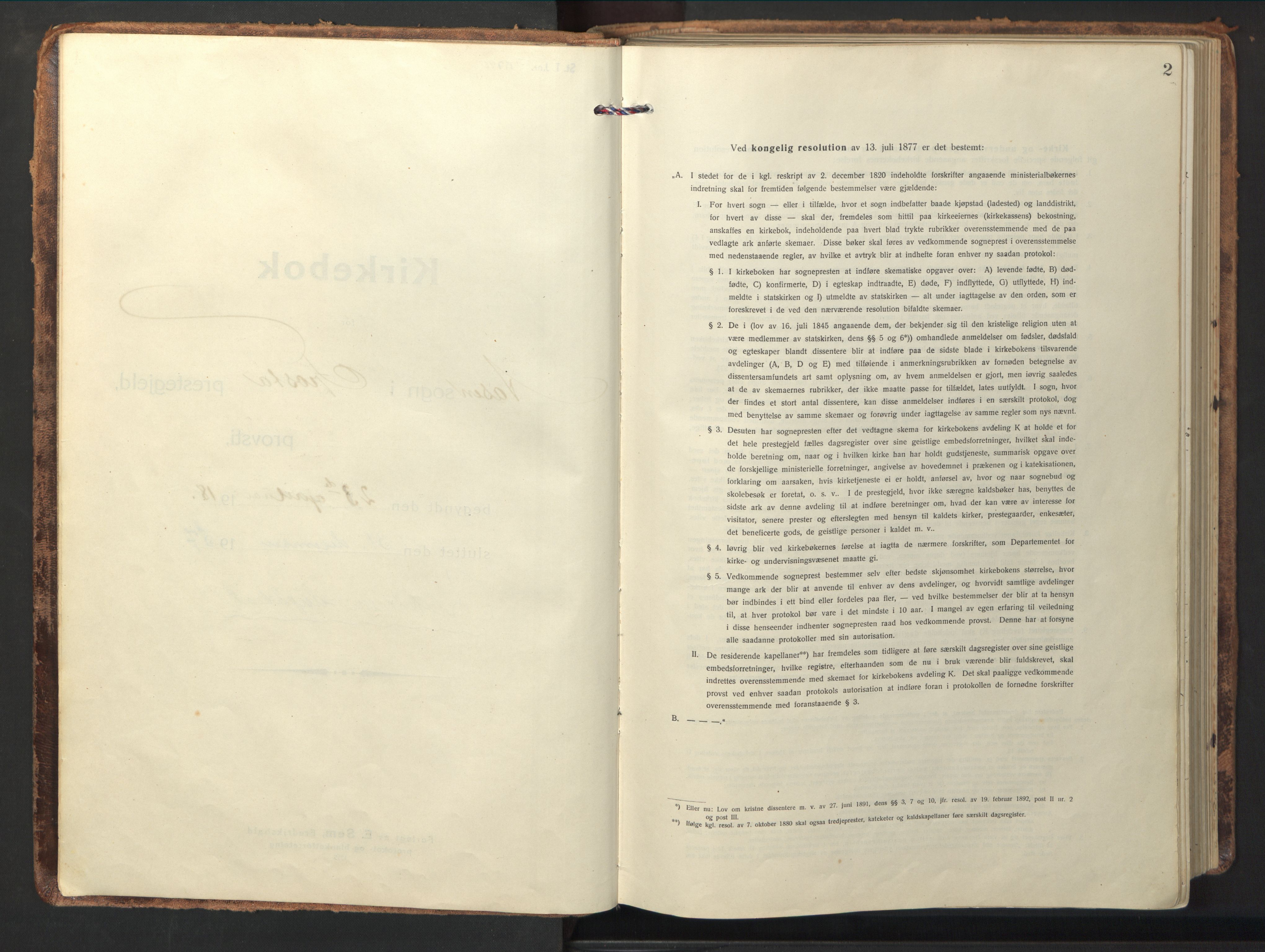 Ministerialprotokoller, klokkerbøker og fødselsregistre - Nord-Trøndelag, SAT/A-1458/714/L0136: Parish register (copy) no. 714C05, 1918-1957, p. 2