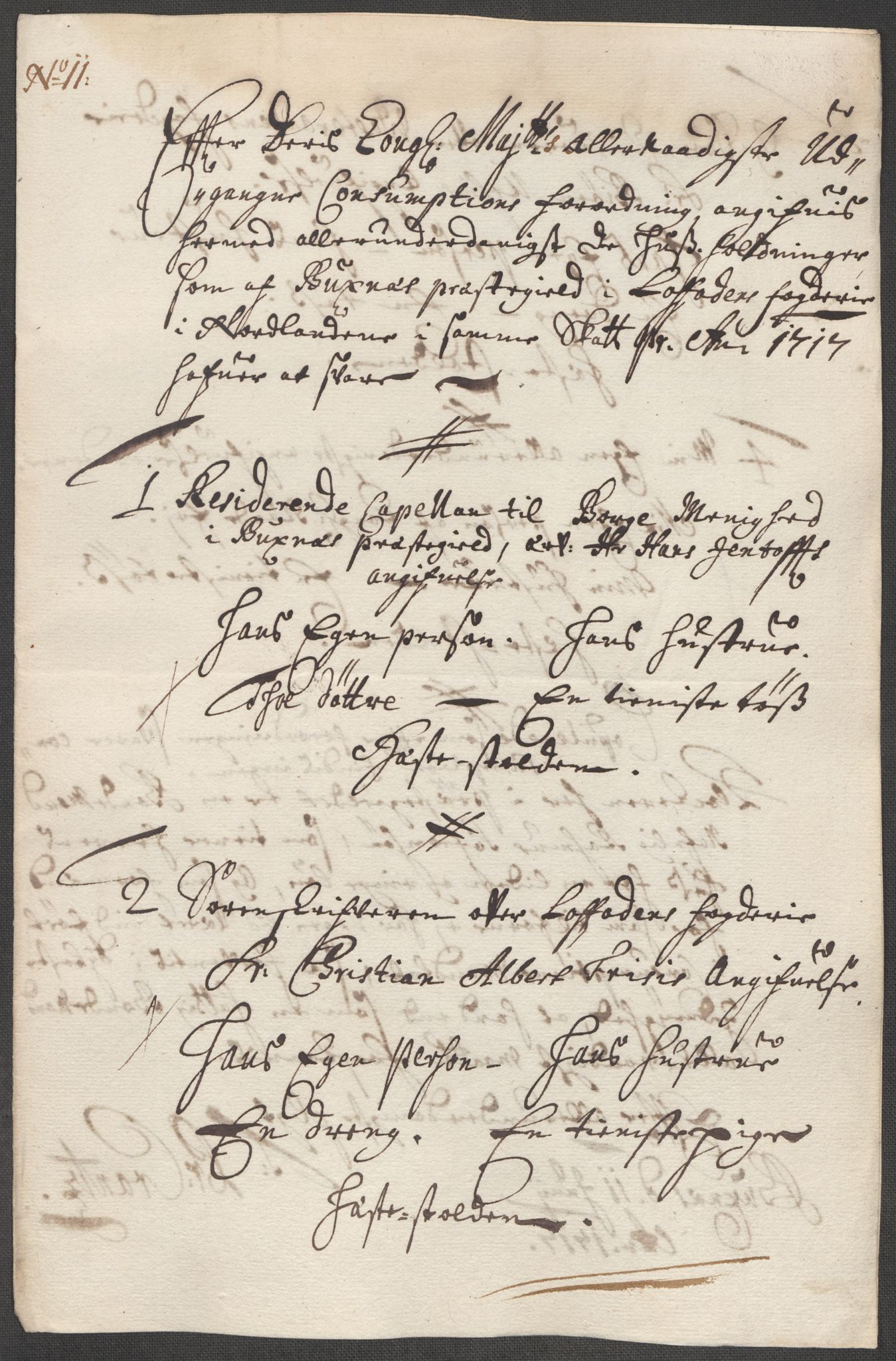 Rentekammeret inntil 1814, Reviderte regnskaper, Fogderegnskap, AV/RA-EA-4092/R67/L4683: Fogderegnskap Vesterålen, Andenes og Lofoten, 1717, p. 95