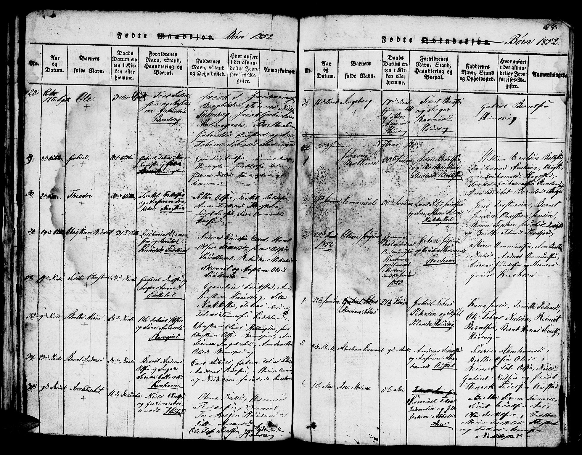 Lyngdal sokneprestkontor, SAK/1111-0029/F/Fb/Fba/L0001: Parish register (copy) no. B 1, 1816-1876, p. 88