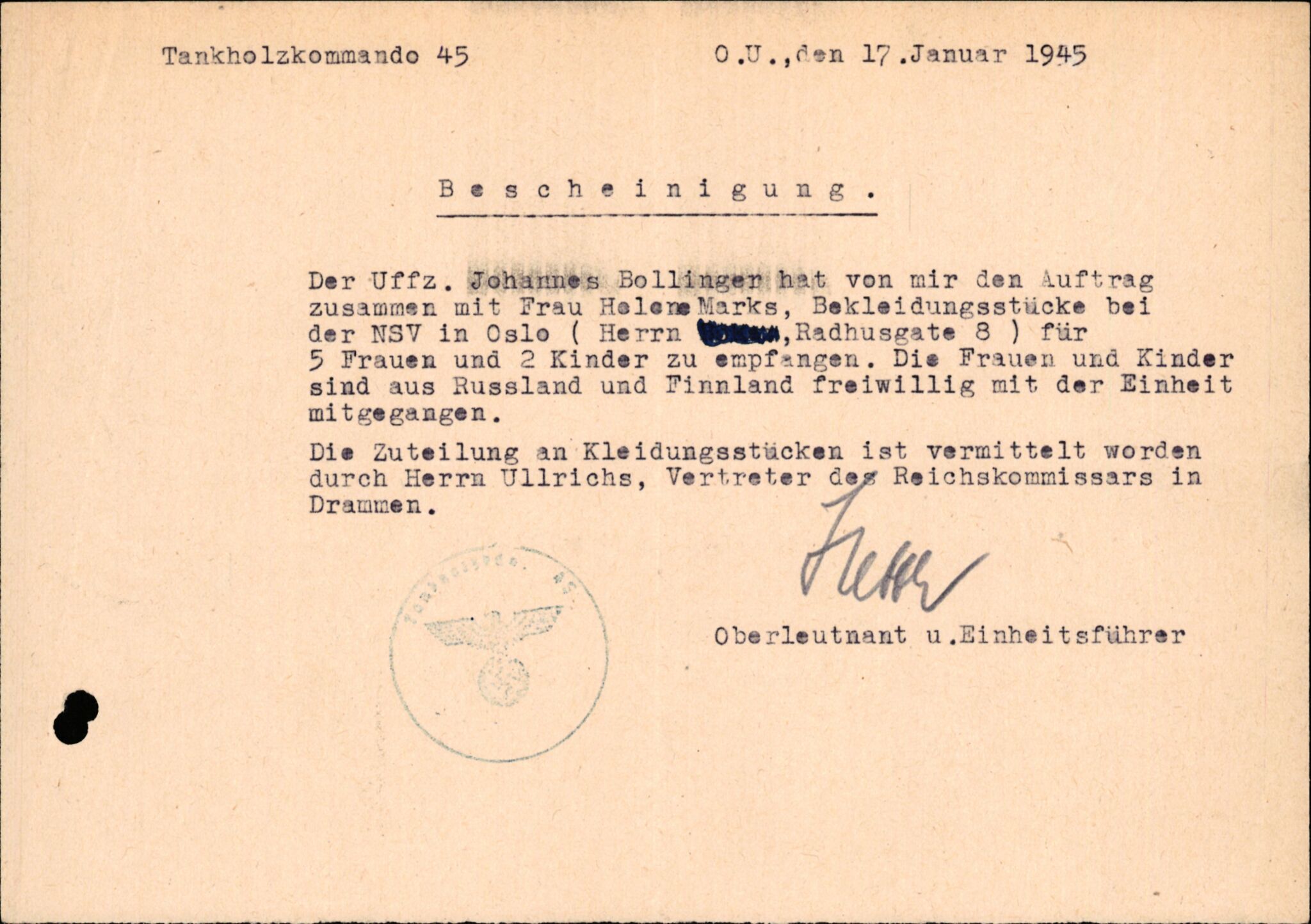 Forsvarets Overkommando. 2 kontor. Arkiv 11.4. Spredte tyske arkivsaker, AV/RA-RAFA-7031/D/Dar/Darb/L0015: Reichskommissariat - NSDAP in Norwegen, 1938-1945, p. 667