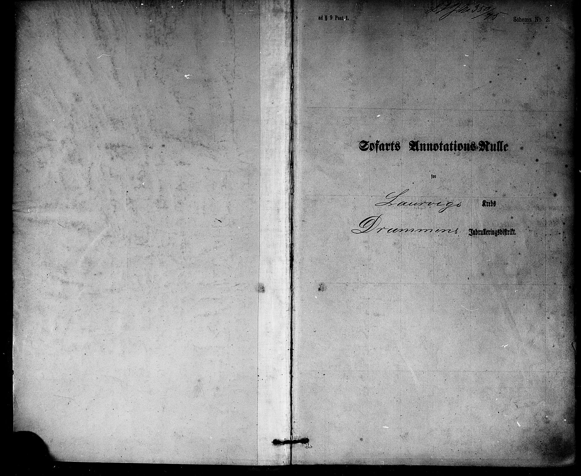 Larvik innrulleringskontor, SAKO/A-787/F/Fb/L0001: Annotasjonsrulle, 1876-1904