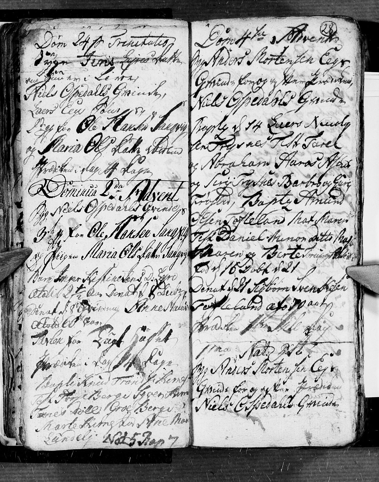 Søgne sokneprestkontor, SAK/1111-0037/F/Fb/Fbb/L0001: Parish register (copy) no. B 1, 1779-1802, p. 28