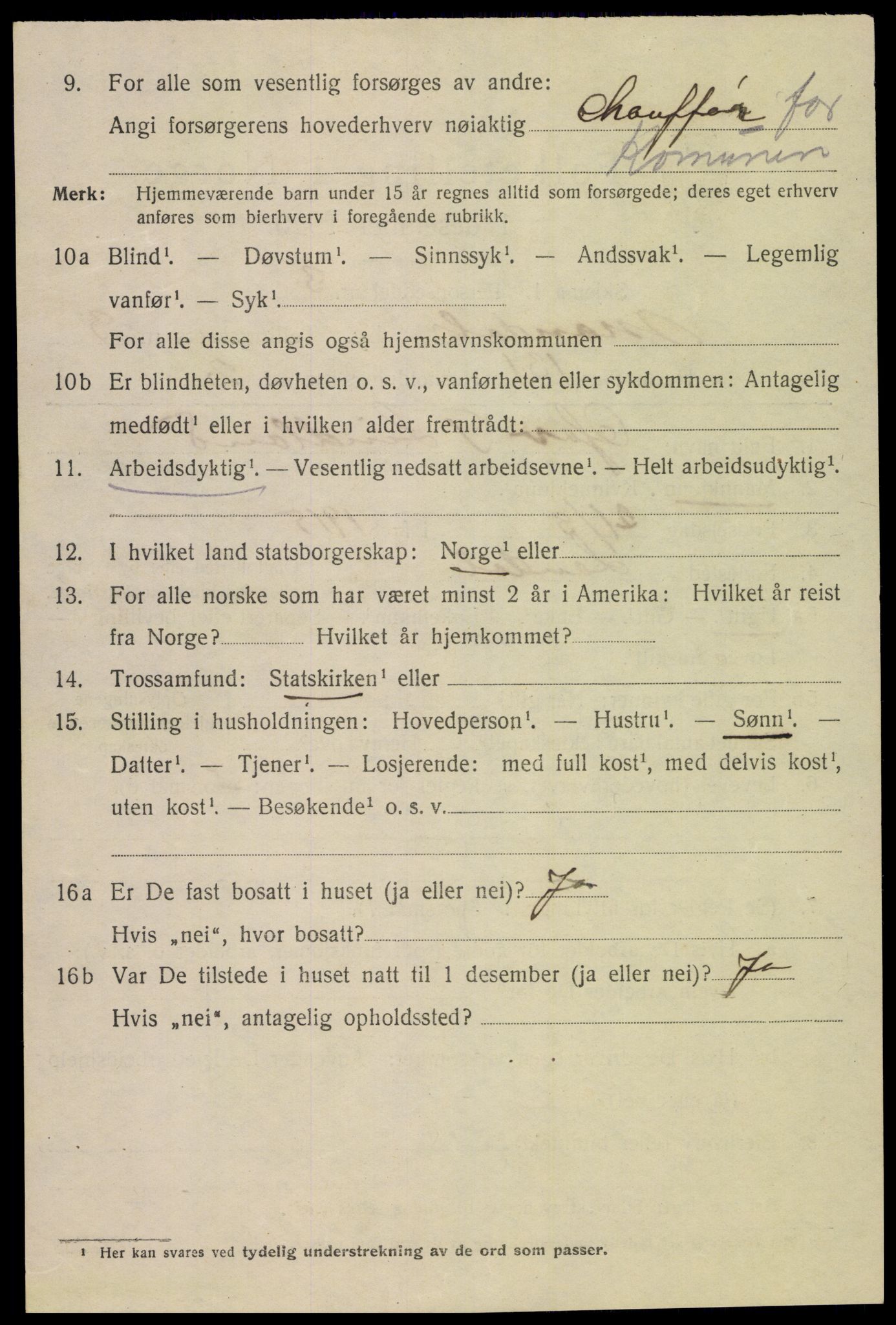 SAK, 1920 census for Mandal, 1920, p. 6972