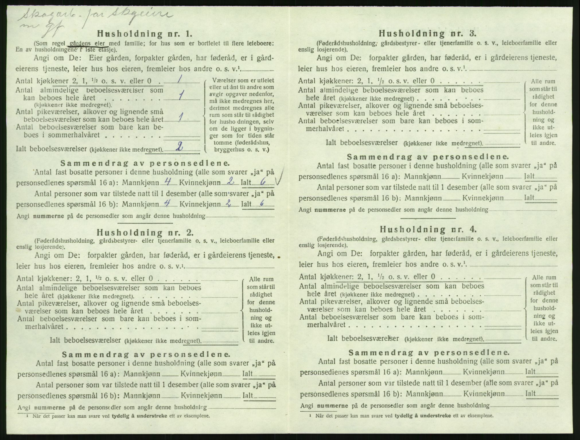 SAK, 1920 census for Froland, 1920, p. 322