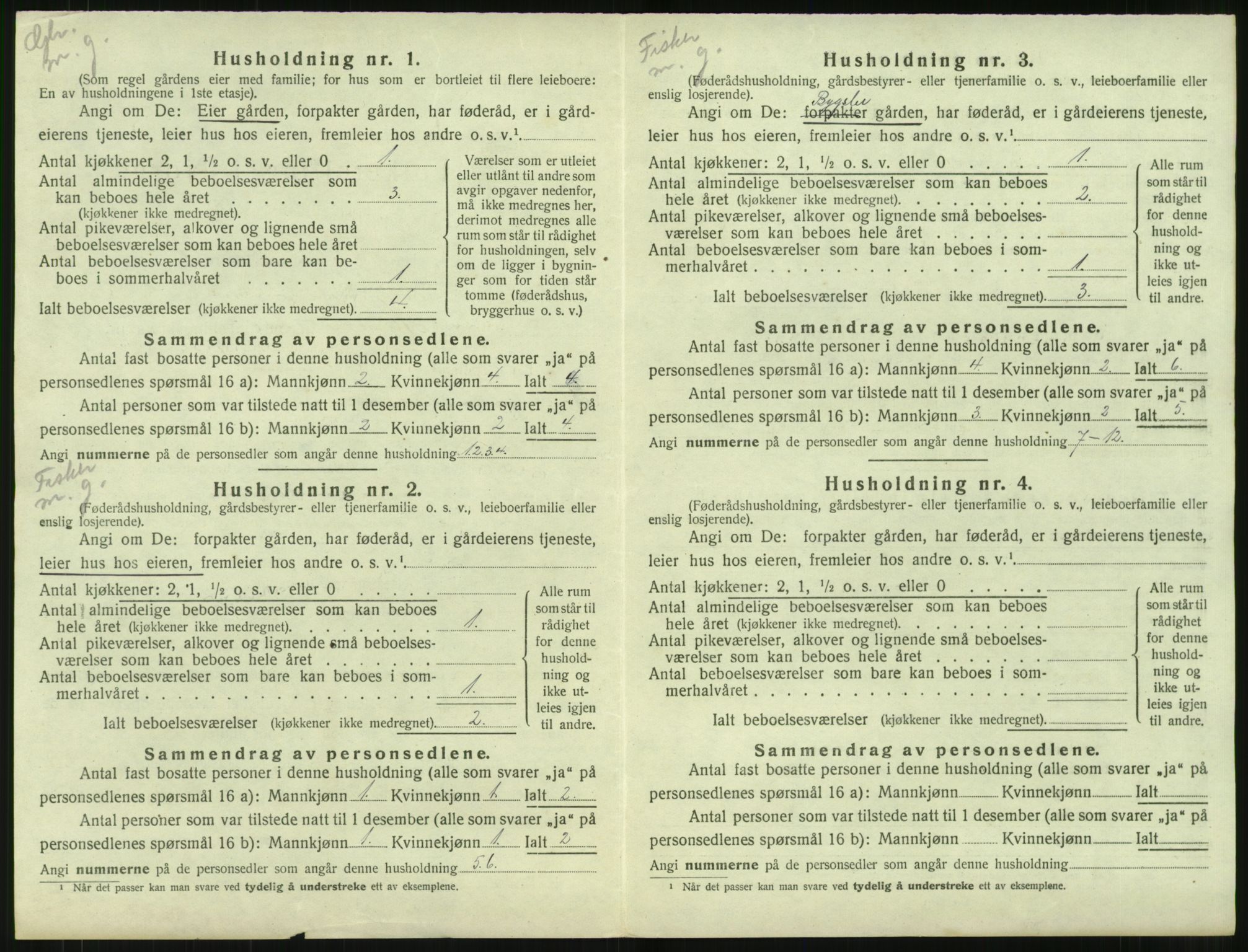 SAT, 1920 census for Haram, 1920, p. 50