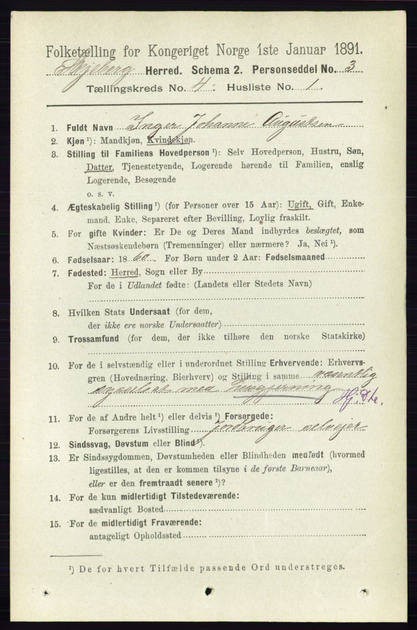 RA, 1891 census for 0115 Skjeberg, 1891, p. 1871