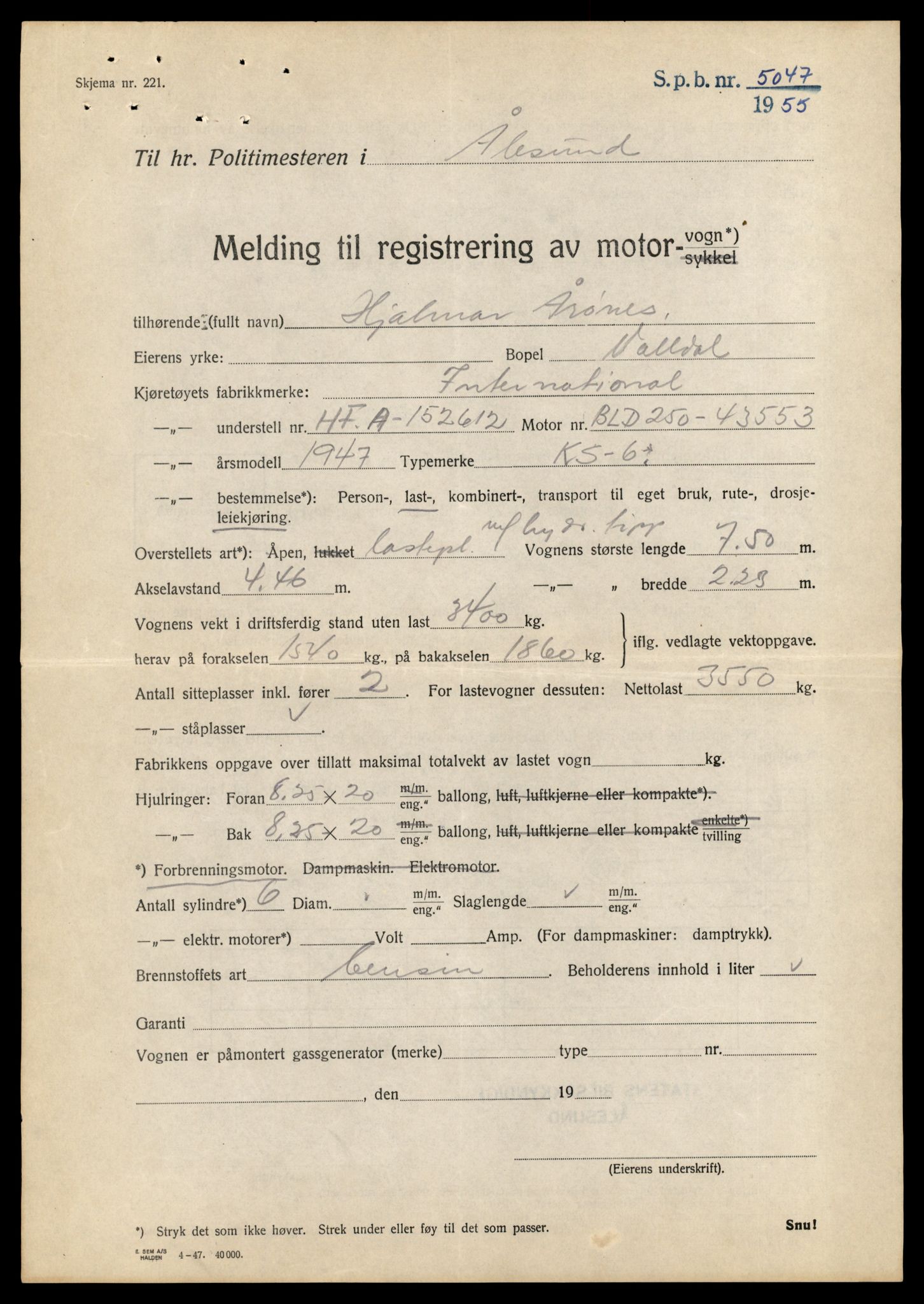 Møre og Romsdal vegkontor - Ålesund trafikkstasjon, AV/SAT-A-4099/F/Fe/L0035: Registreringskort for kjøretøy T 12653 - T 12829, 1927-1998, p. 2454