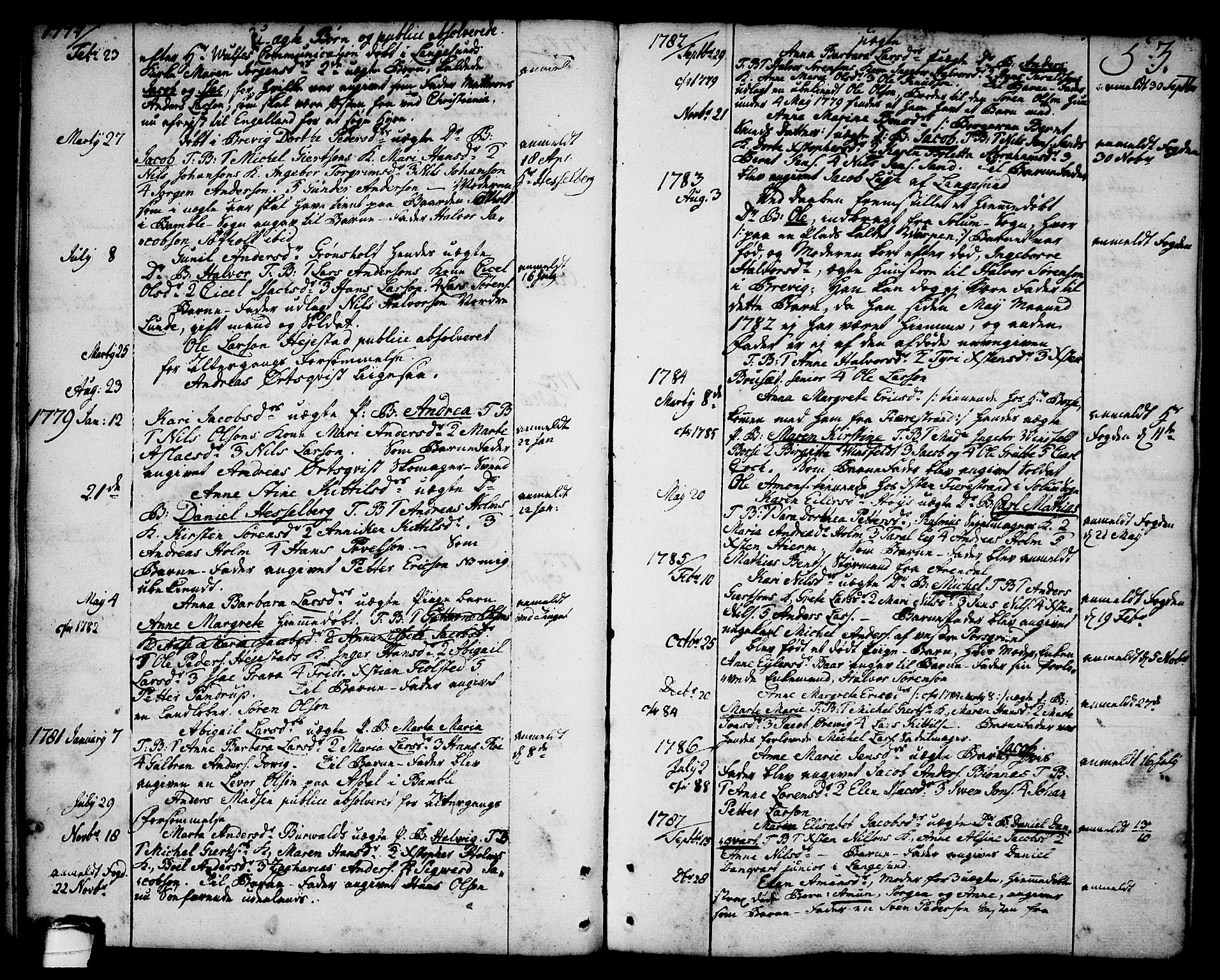 Brevik kirkebøker, AV/SAKO-A-255/F/Fa/L0003: Parish register (official) no. 3, 1764-1814, p. 53