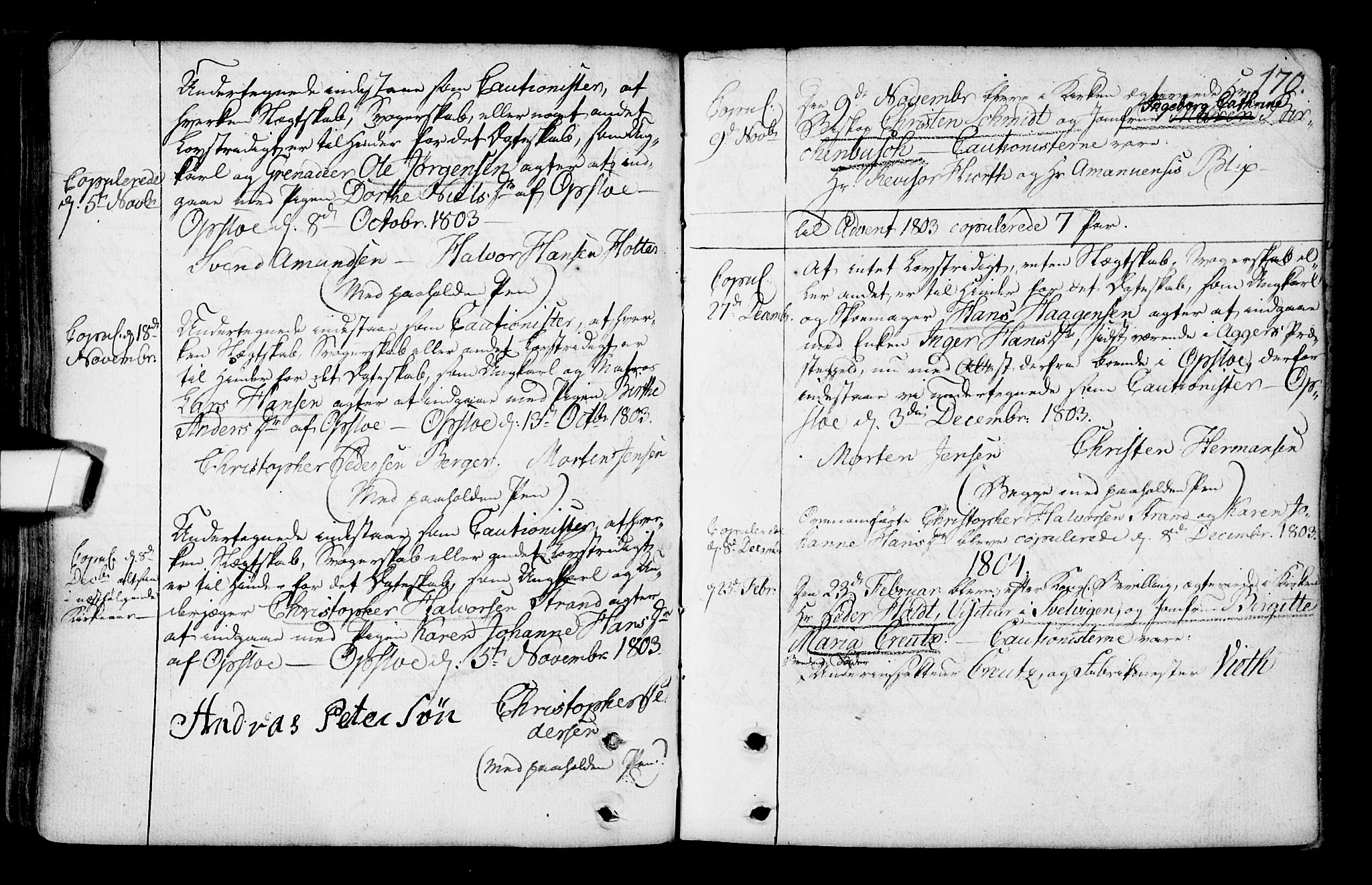 Gamlebyen prestekontor Kirkebøker, SAO/A-10884/F/Fa/L0001: Parish register (official) no. 1, 1734-1818, p. 170