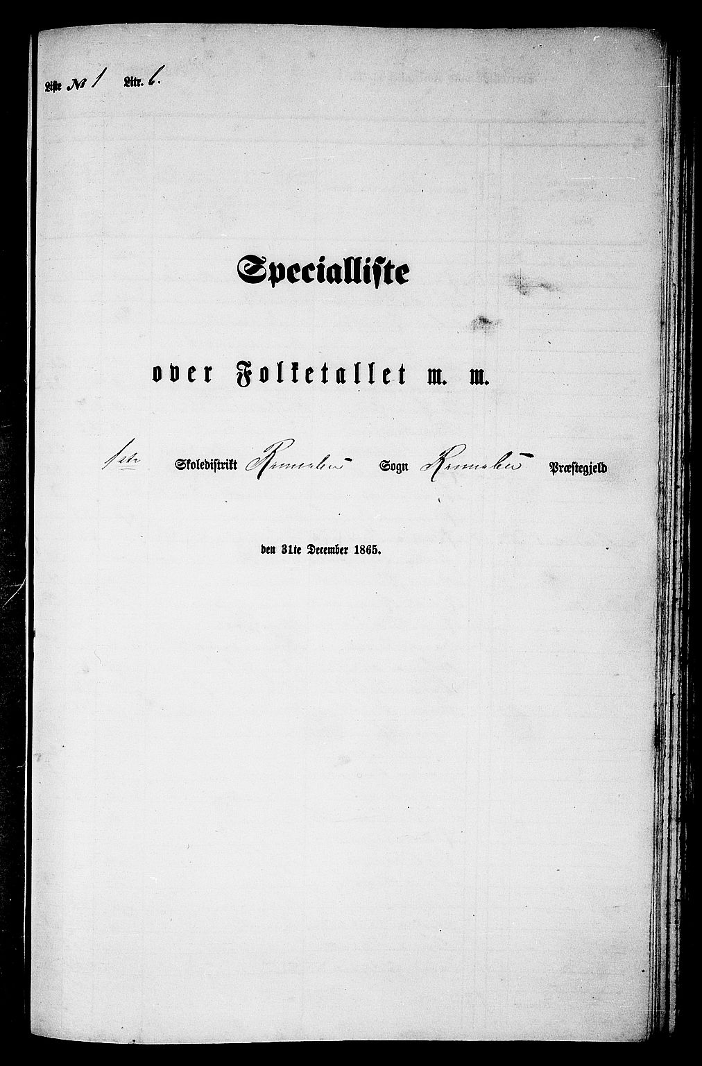 RA, 1865 census for Rennebu, 1865, p. 20