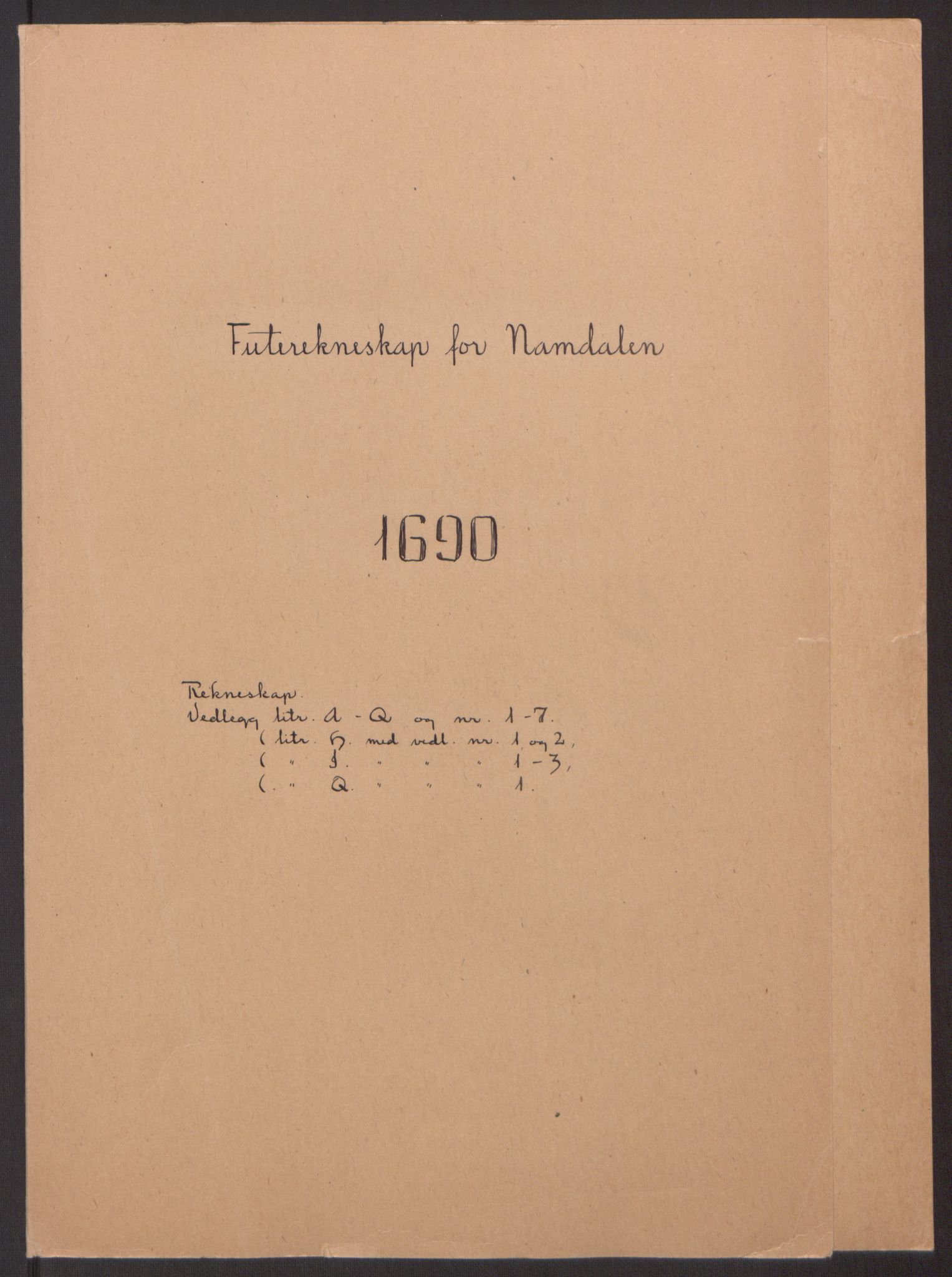 Rentekammeret inntil 1814, Reviderte regnskaper, Fogderegnskap, RA/EA-4092/R64/L4423: Fogderegnskap Namdal, 1690-1691, p. 2