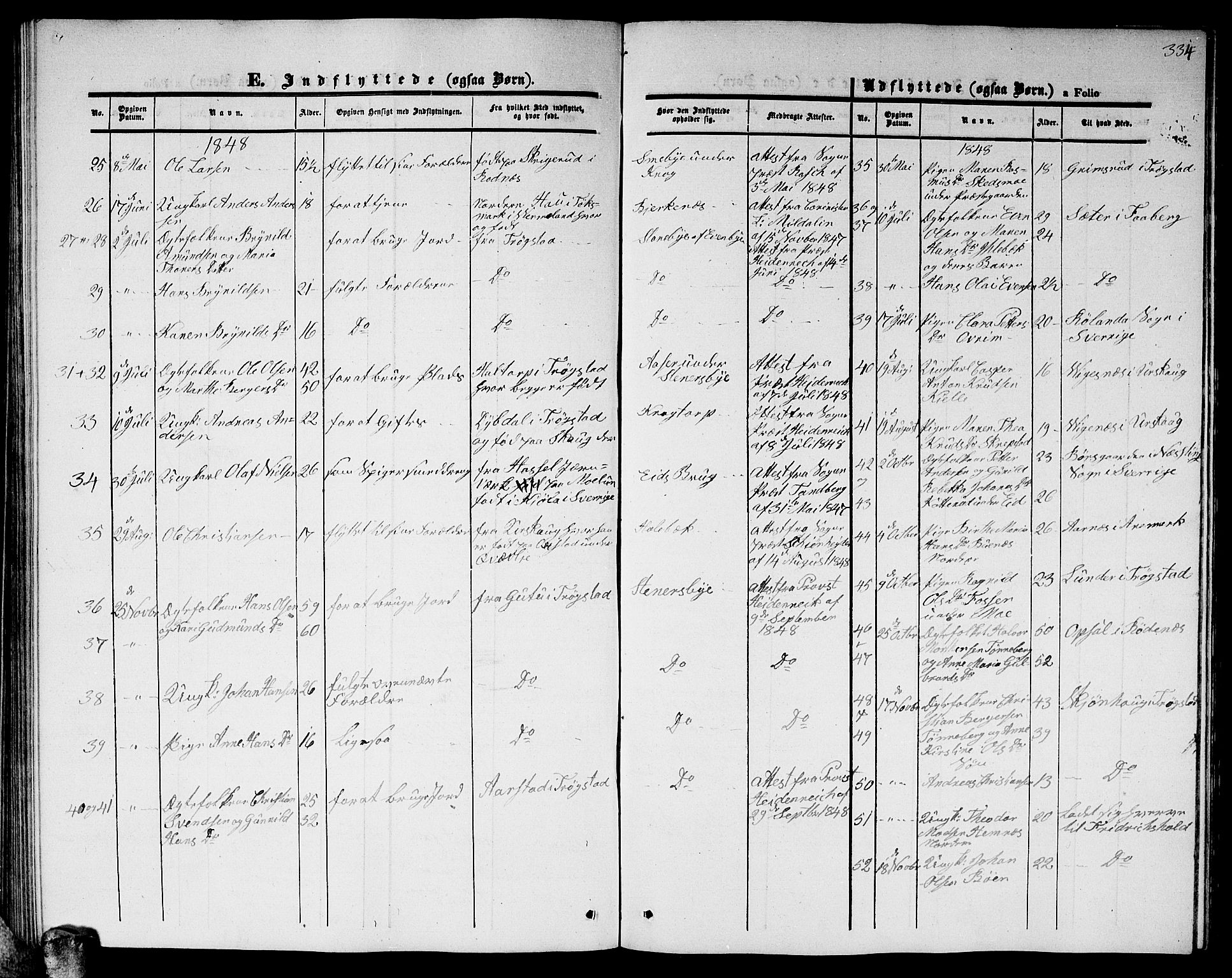 Høland prestekontor Kirkebøker, SAO/A-10346a/G/Ga/L0003: Parish register (copy) no. I 3, 1846-1853, p. 334