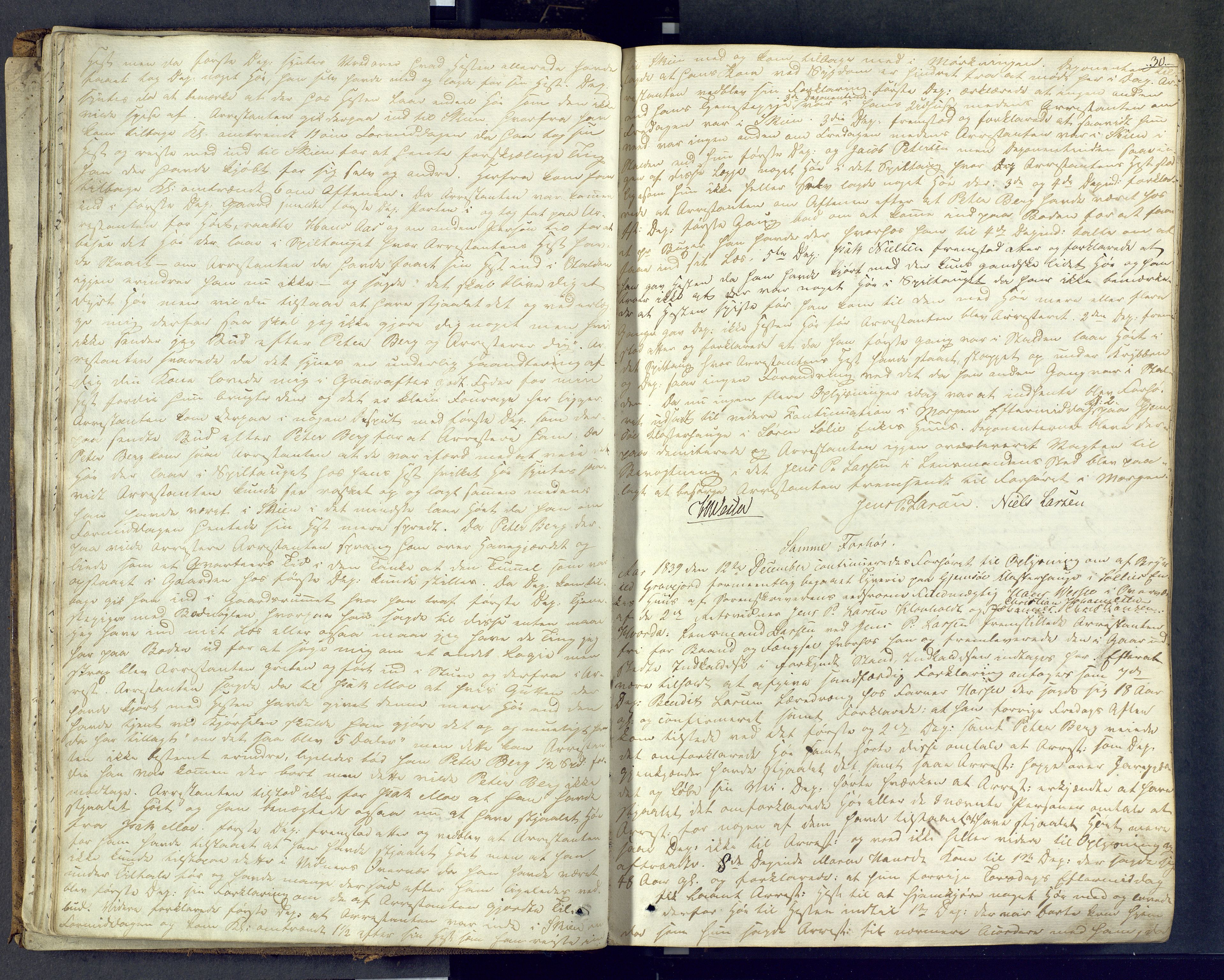 Nedre Telemark sorenskriveri, AV/SAKO-A-135/F/Fc/Fca/L0007: Ekstrarettsprotokoll, 1839-1846, p. 30