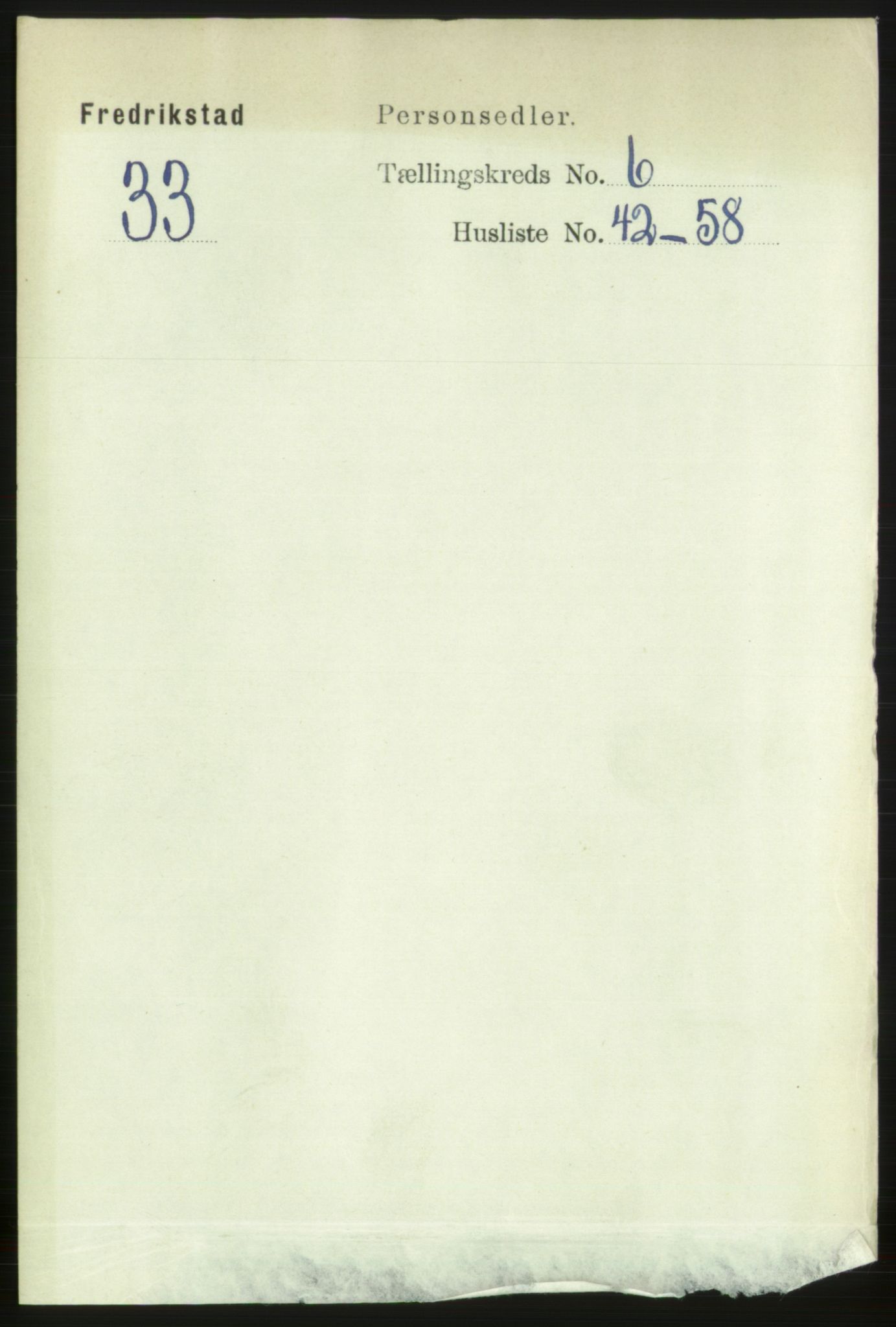 RA, 1891 census for 0103 Fredrikstad, 1891, p. 8016