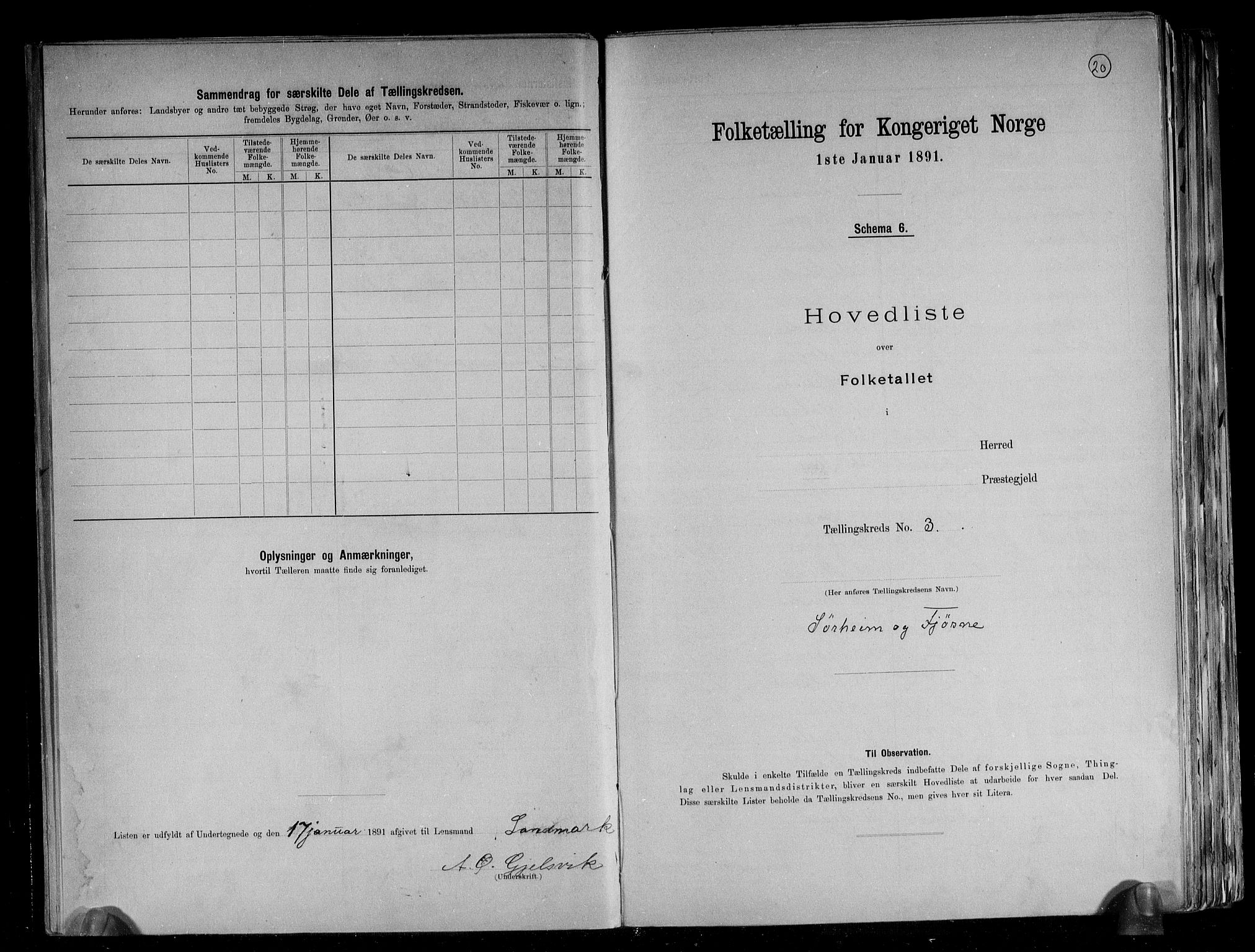 RA, 1891 census for 1426 Luster, 1891, p. 10