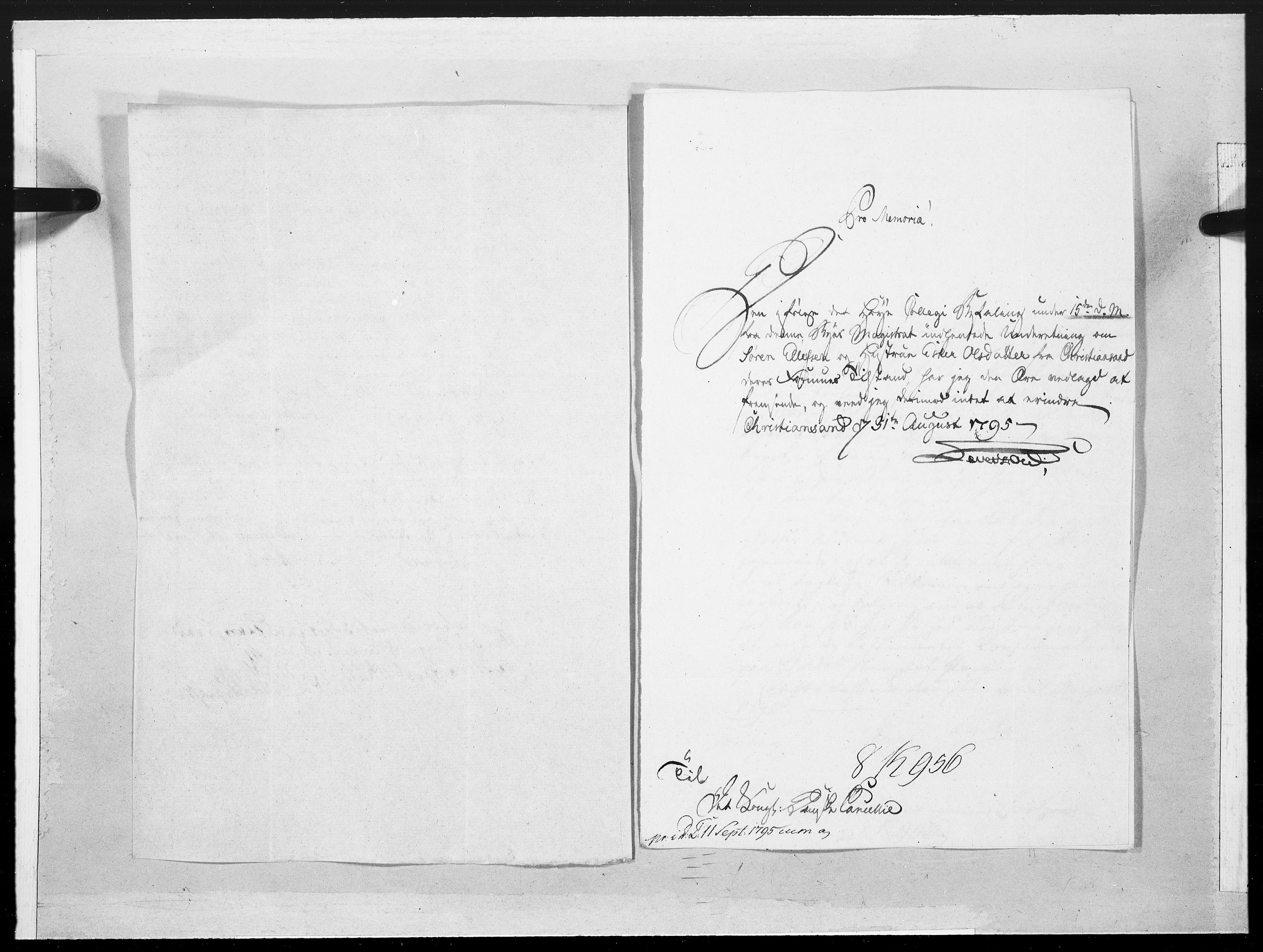 Danske Kanselli 1572-1799, AV/RA-EA-3023/F/Fc/Fcc/Fcca/L0303: Norske innlegg 1572-1799, 1795, p. 22