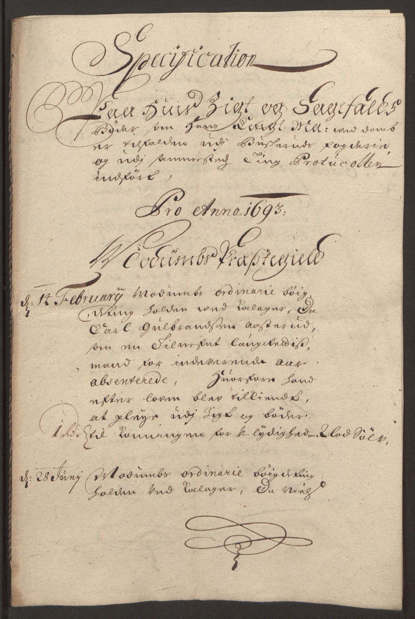 Rentekammeret inntil 1814, Reviderte regnskaper, Fogderegnskap, RA/EA-4092/R25/L1682: Fogderegnskap Buskerud, 1693, p. 41