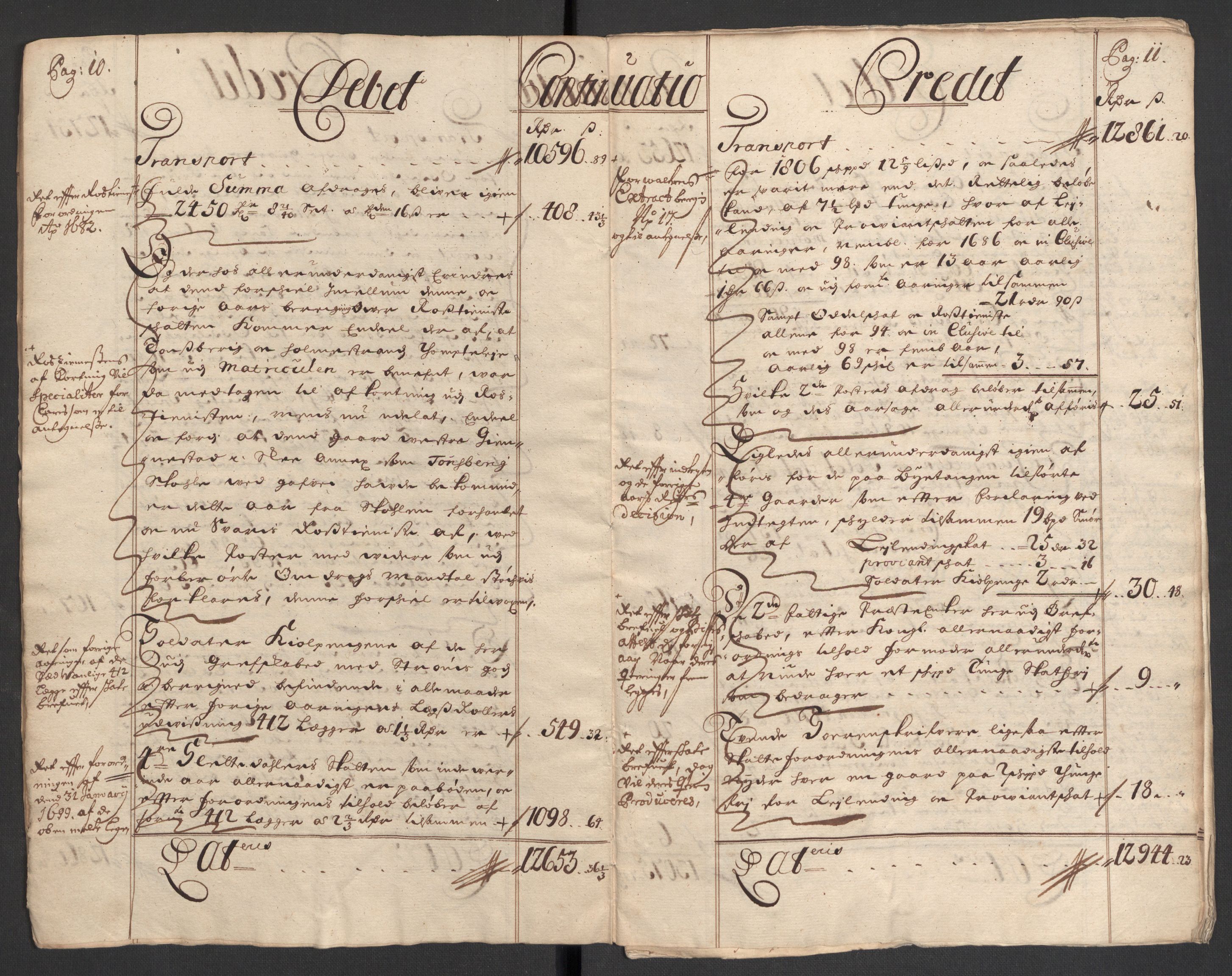 Rentekammeret inntil 1814, Reviderte regnskaper, Fogderegnskap, AV/RA-EA-4092/R32/L1868: Fogderegnskap Jarlsberg grevskap, 1697-1699, p. 235