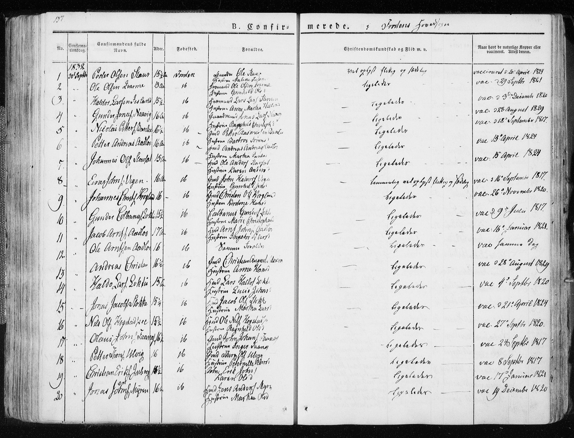 Ministerialprotokoller, klokkerbøker og fødselsregistre - Nord-Trøndelag, SAT/A-1458/713/L0114: Parish register (official) no. 713A05, 1827-1839, p. 137
