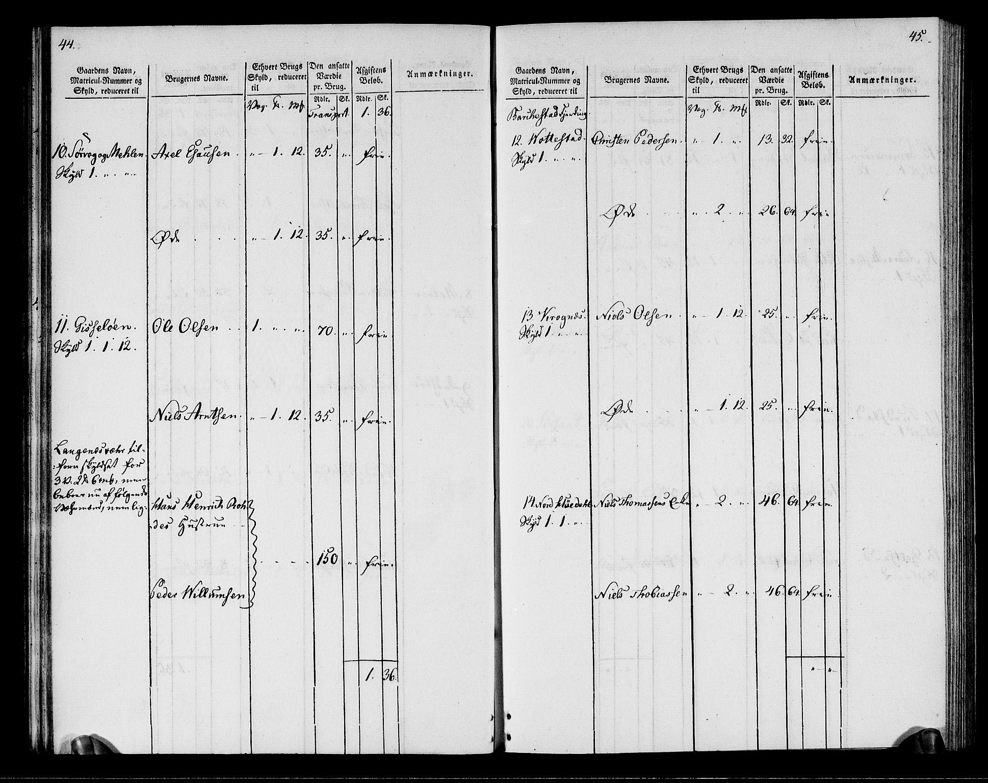 Rentekammeret inntil 1814, Realistisk ordnet avdeling, AV/RA-EA-4070/N/Ne/Nea/L0164: Vesterålen, Andenes og Lofoten fogderi. Oppebørselsregister, 1803, p. 25