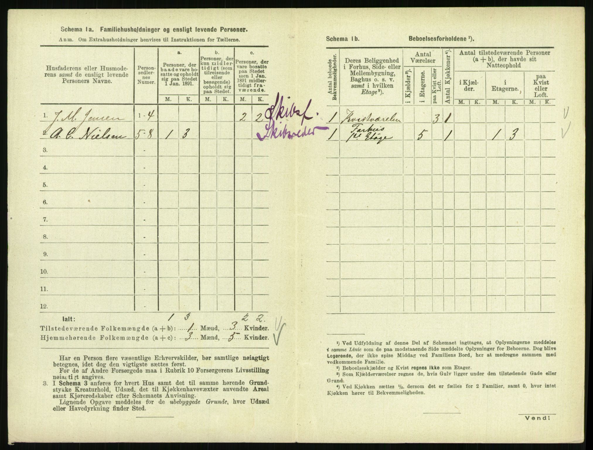 RA, 1891 census for 0801 Kragerø, 1891, p. 365