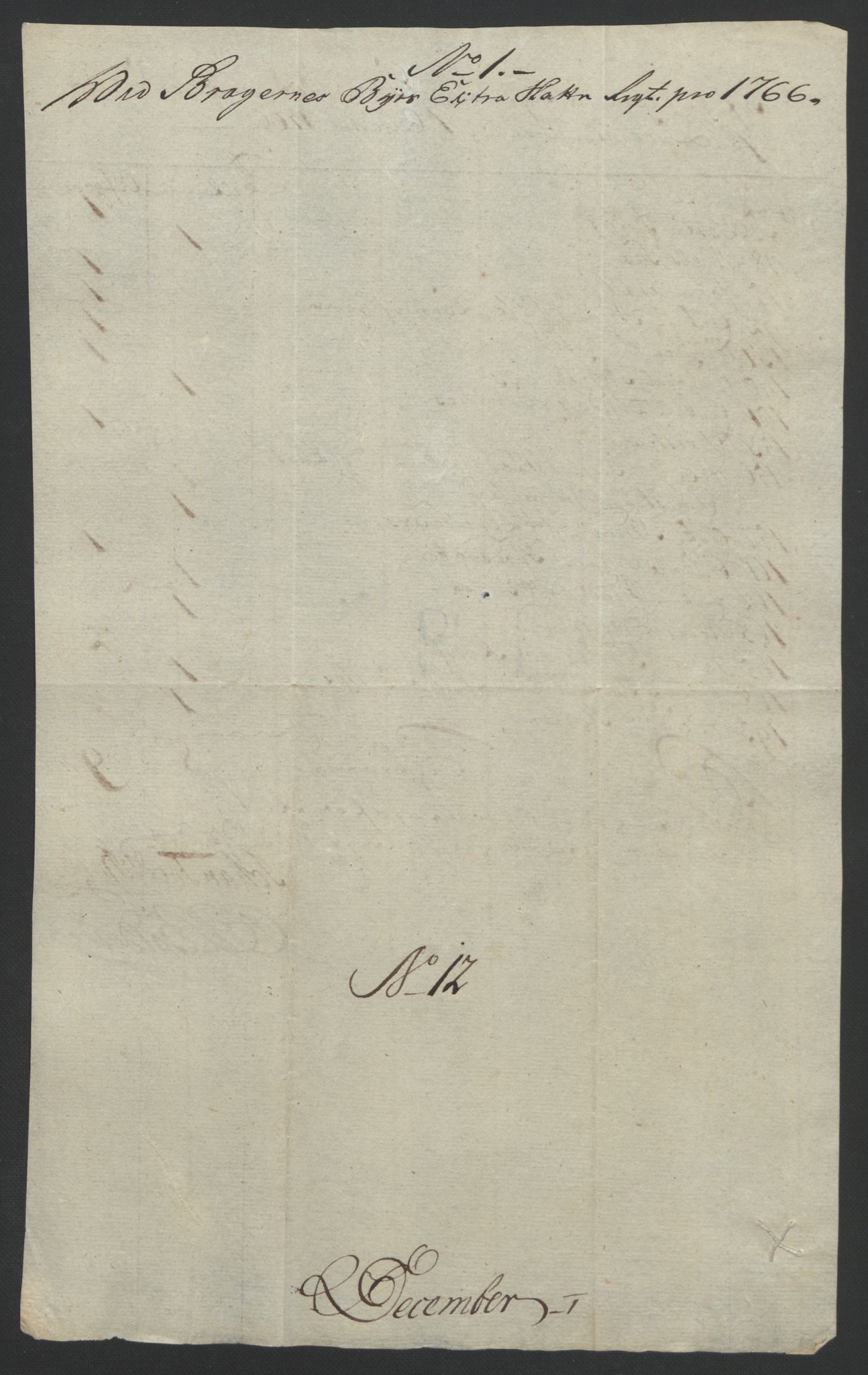 Rentekammeret inntil 1814, Reviderte regnskaper, Byregnskaper, AV/RA-EA-4066/R/Rf/L0119/0001: [F2] Kontribusjonsregnskap / Ekstraskatt, 1762-1767, p. 376