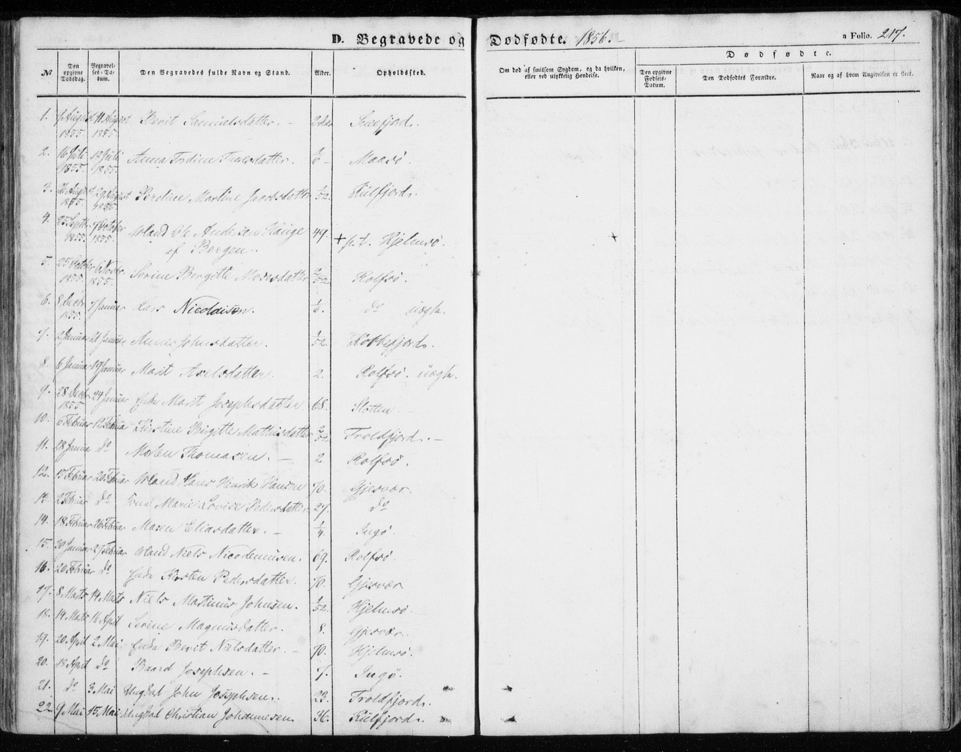 Måsøy sokneprestkontor, SATØ/S-1348/H/Ha/L0002kirke: Parish register (official) no. 2, 1852-1865, p. 217