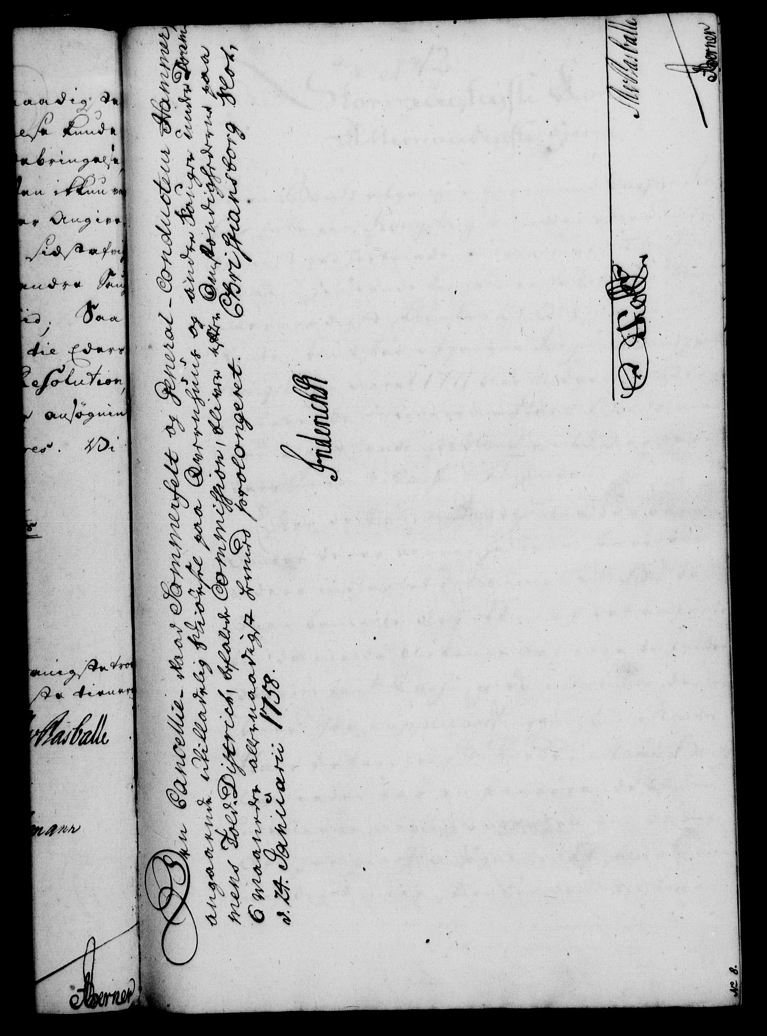 Rentekammeret, Kammerkanselliet, RA/EA-3111/G/Gf/Gfa/L0040: Norsk relasjons- og resolusjonsprotokoll (merket RK 52.40), 1758, p. 76