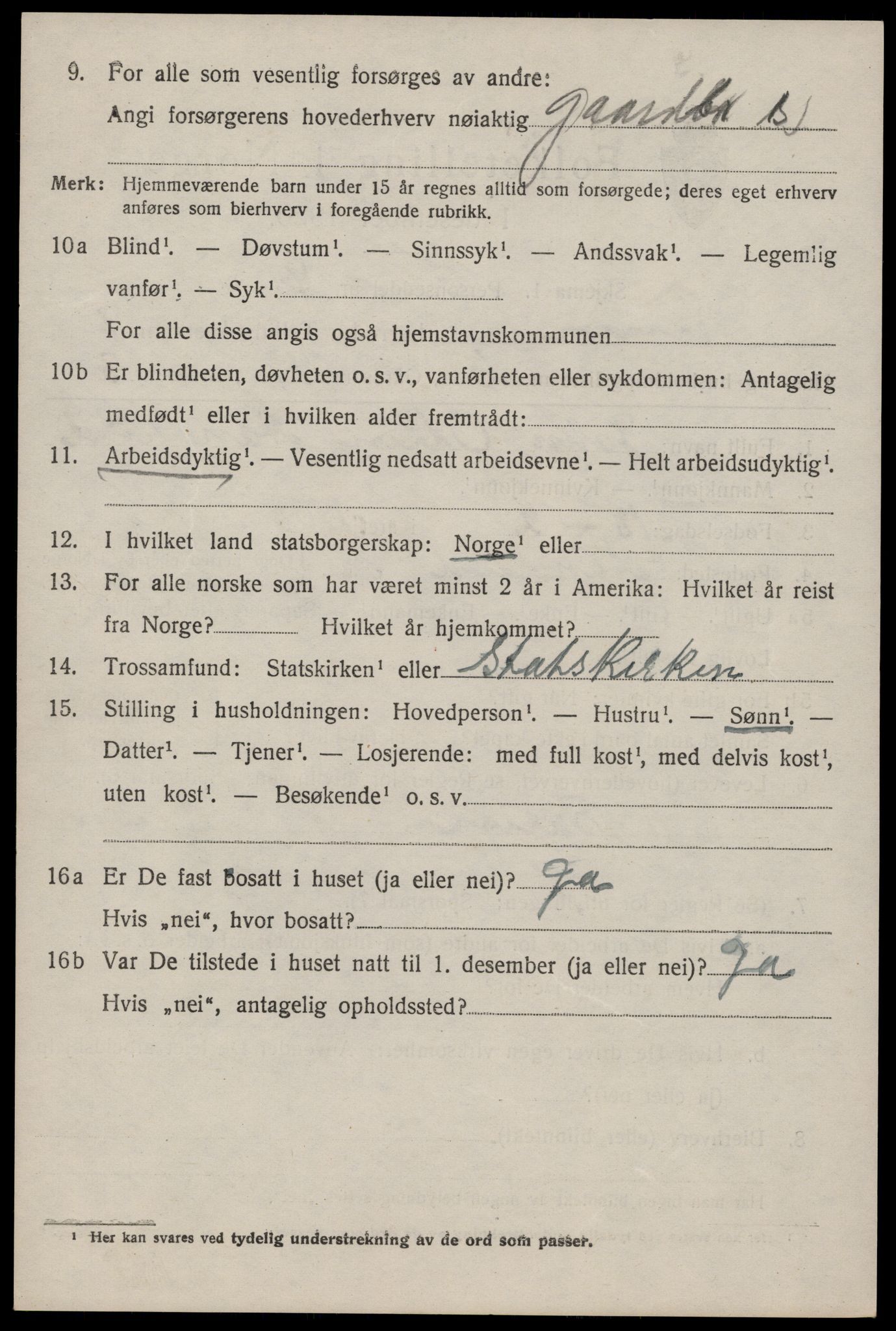 SAKO, 1920 census for Tinn, 1920, p. 2751