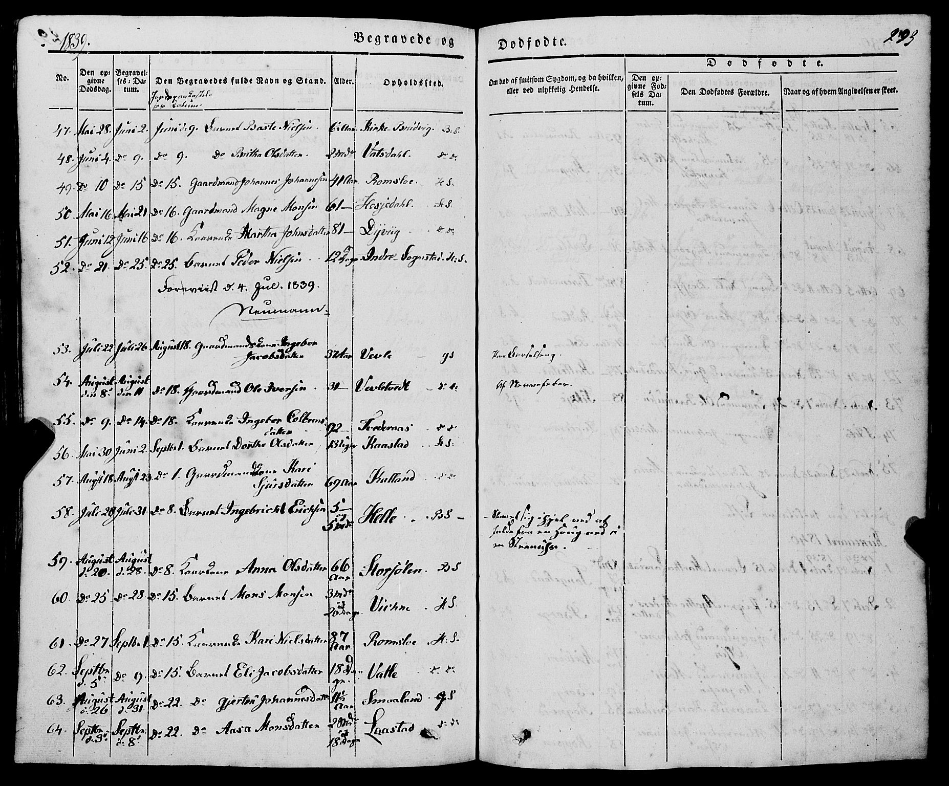 Haus sokneprestembete, AV/SAB-A-75601/H/Haa: Parish register (official) no. A 15, 1838-1847, p. 293