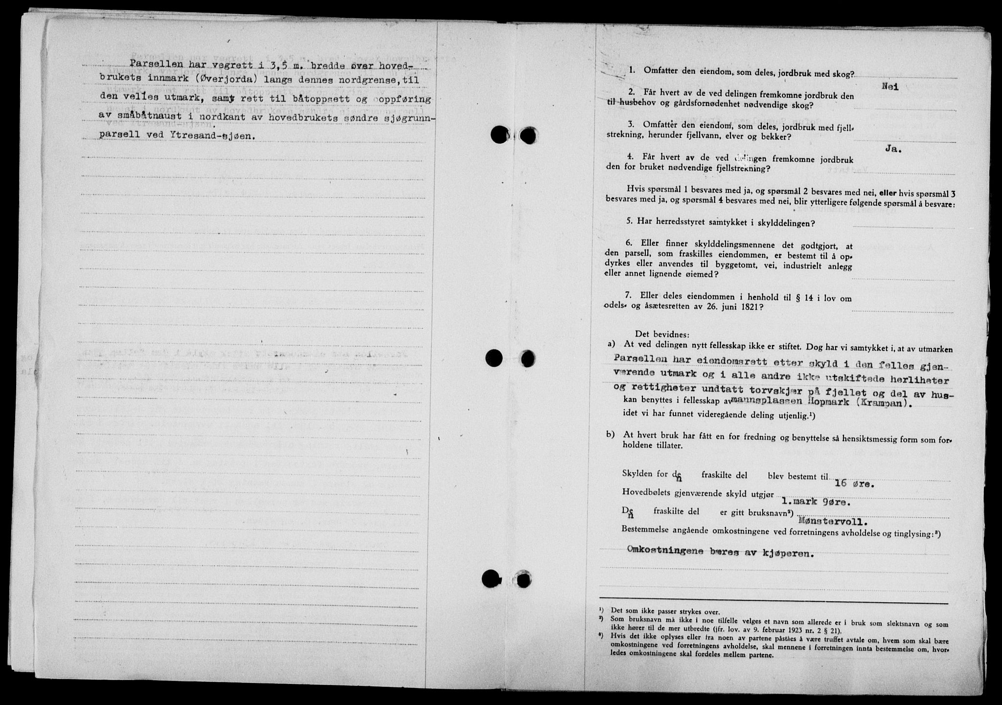 Lofoten sorenskriveri, AV/SAT-A-0017/1/2/2C/L0022a: Mortgage book no. 22a, 1949-1950, Diary no: : 2785/1949