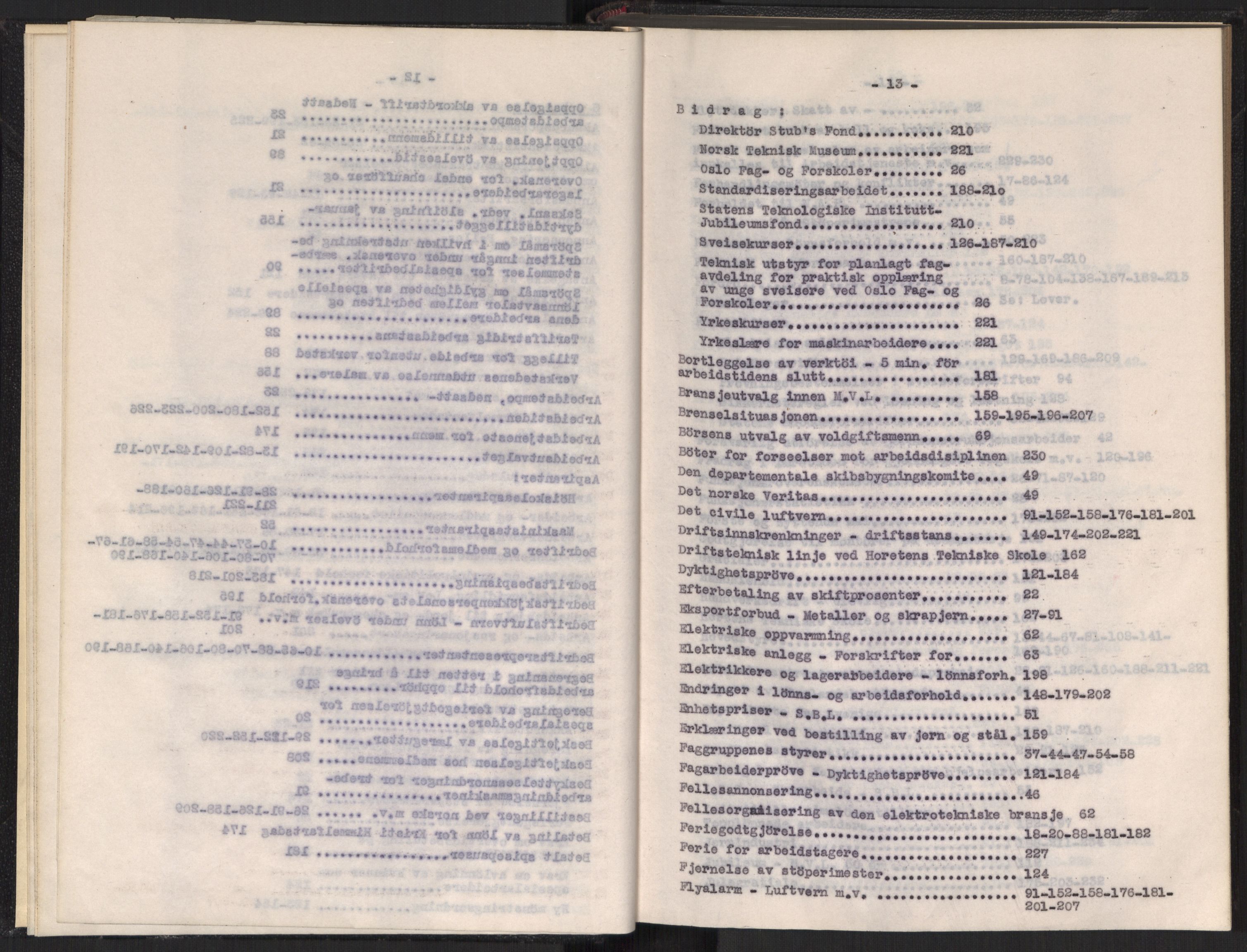 Teknologibedriftenes Landsforening TBL, RA/PA-1700/A/Ad/L0006: Årsberetning med register, 1937-1943