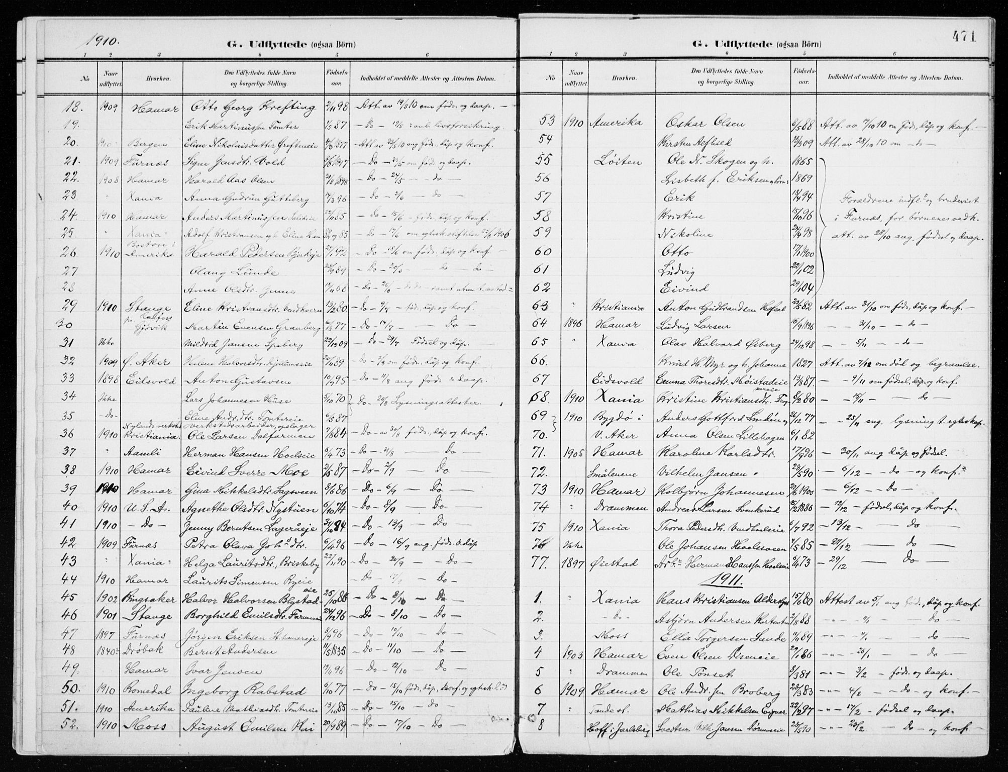 Vang prestekontor, Hedmark, SAH/PREST-008/H/Ha/Haa/L0021: Parish register (official) no. 21, 1902-1917, p. 471
