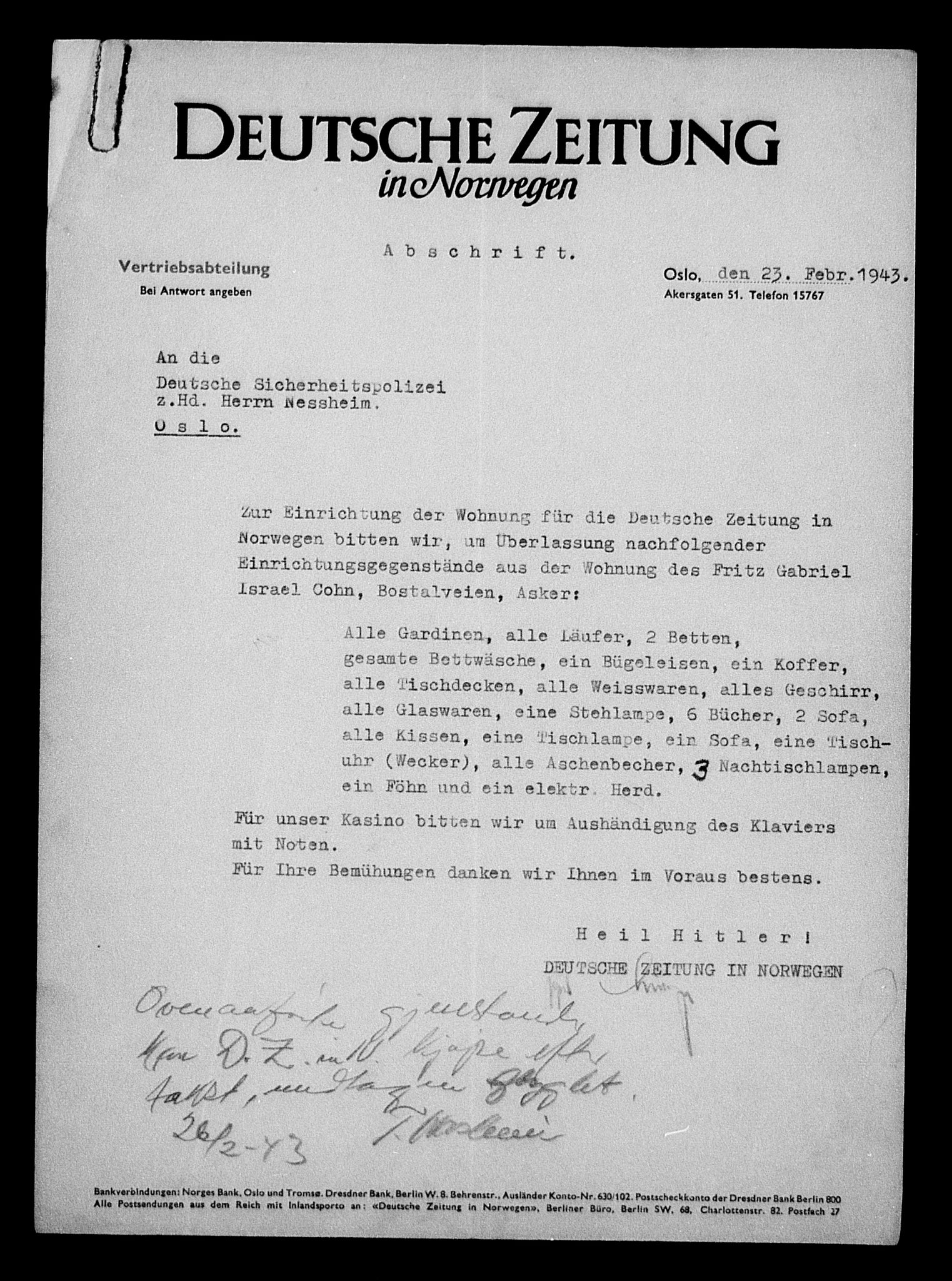 Justisdepartementet, Tilbakeføringskontoret for inndratte formuer, AV/RA-S-1564/H/Hc/Hcc/L0928: --, 1945-1947, p. 463