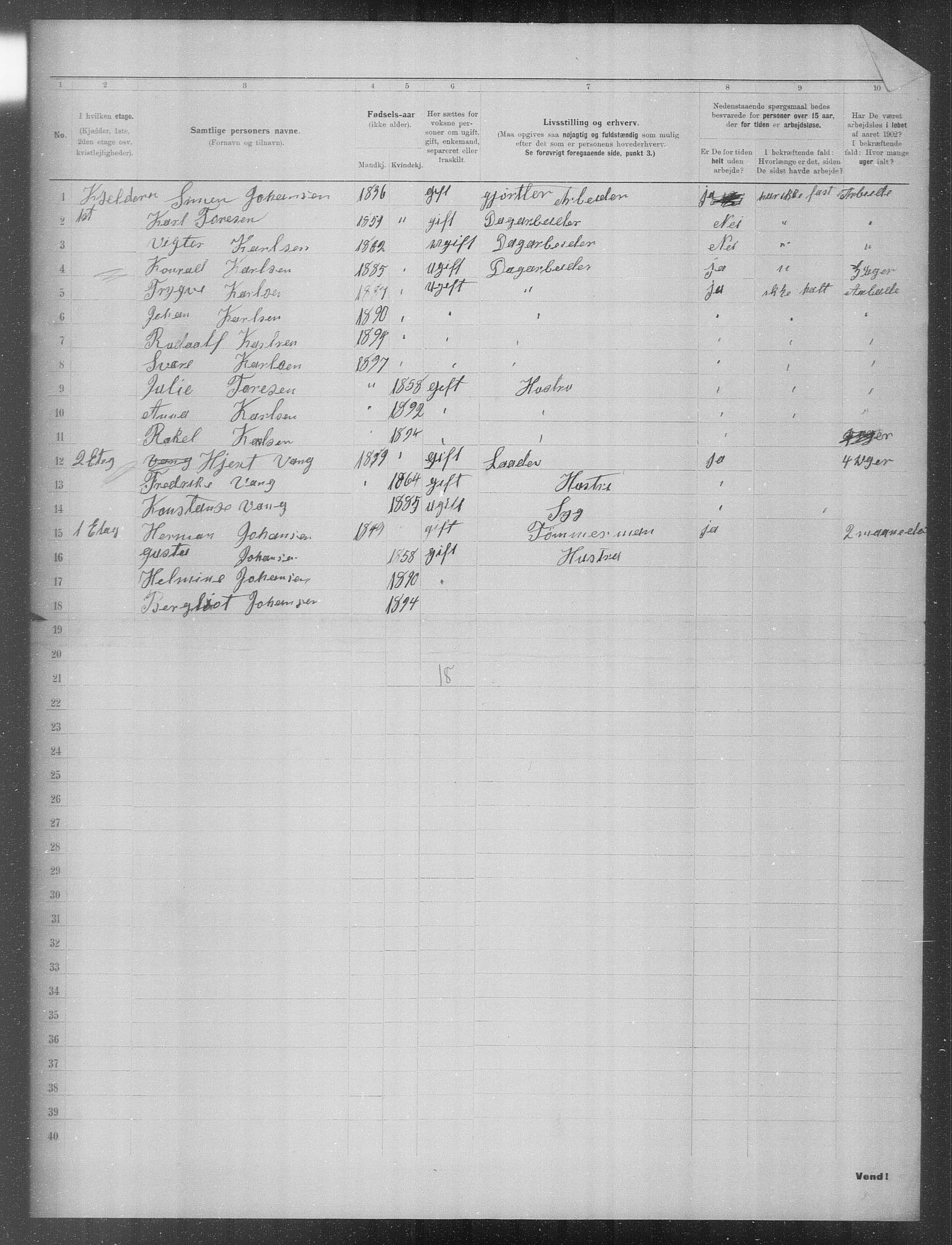 OBA, Municipal Census 1902 for Kristiania, 1902, p. 22513