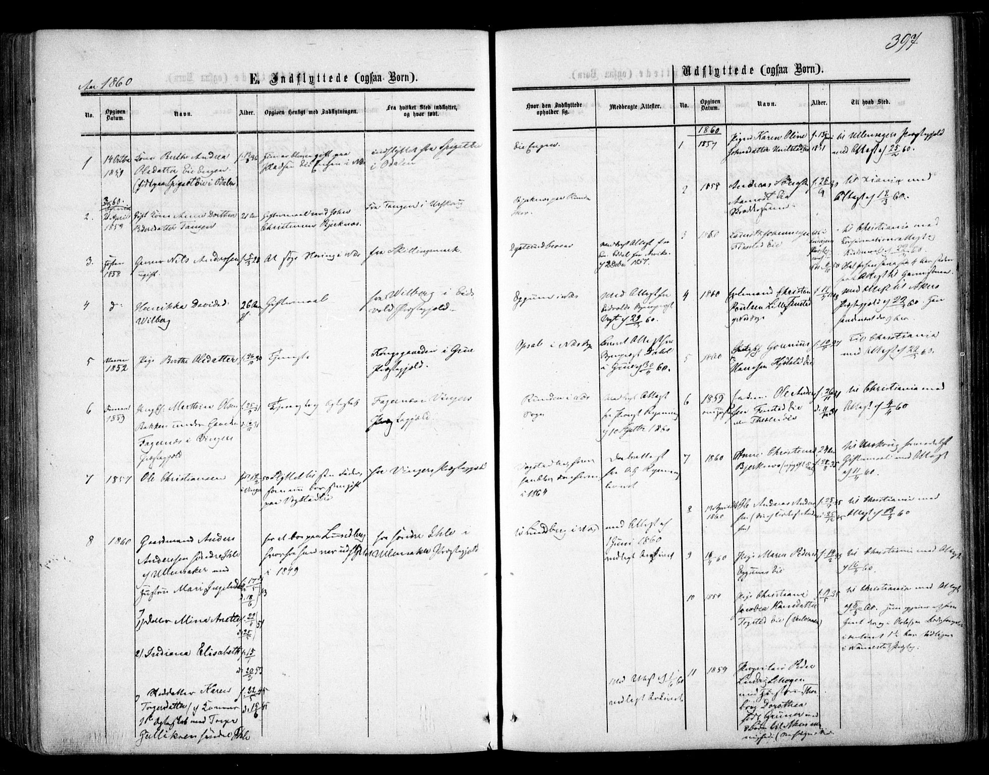 Nes prestekontor Kirkebøker, SAO/A-10410/F/Fa/L0008: Parish register (official) no. I 8, 1859-1874, p. 397