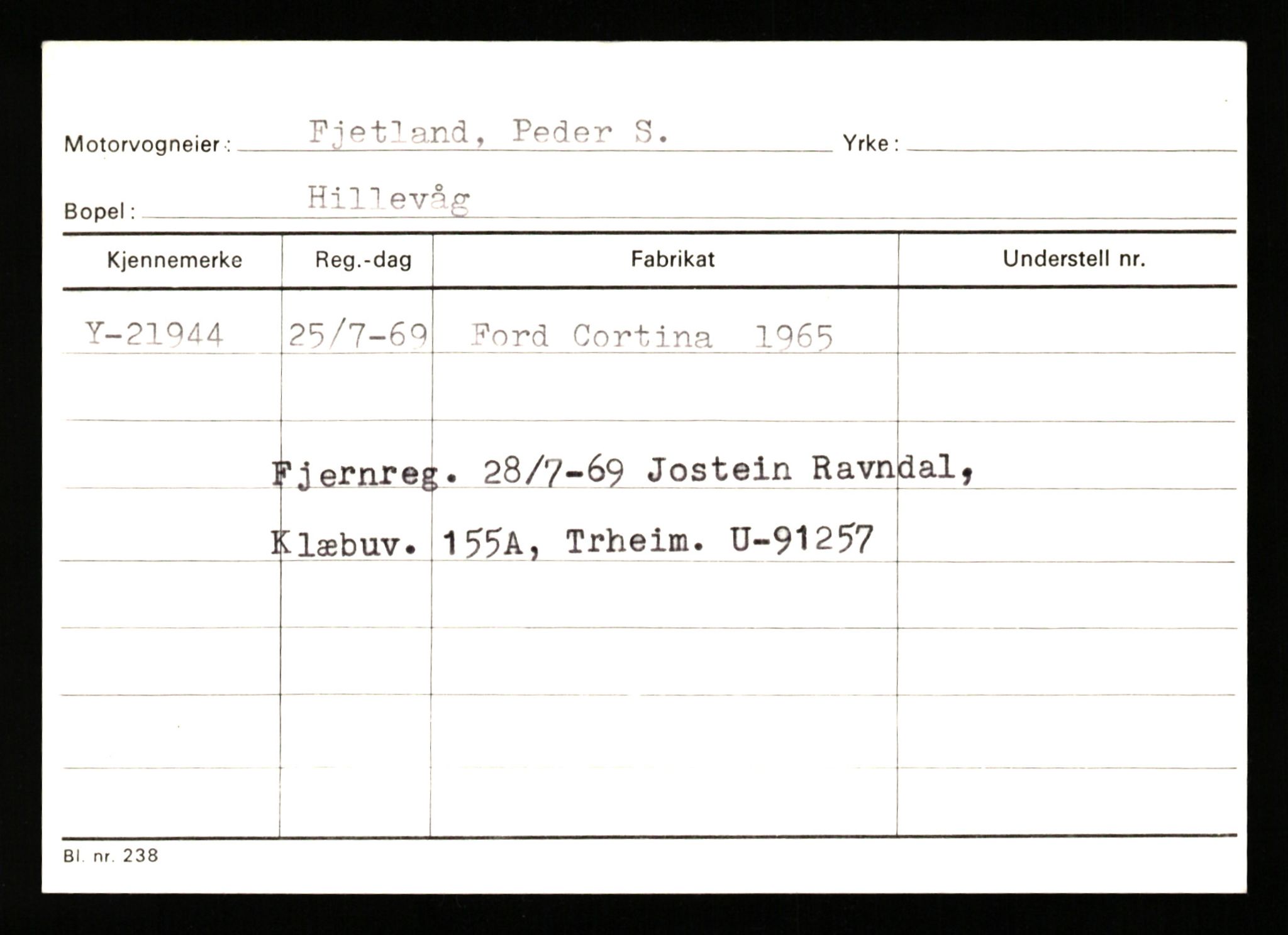 Stavanger trafikkstasjon, AV/SAST-A-101942/0/G/L0004: Registreringsnummer: 15497 - 22957, 1930-1971, p. 2843