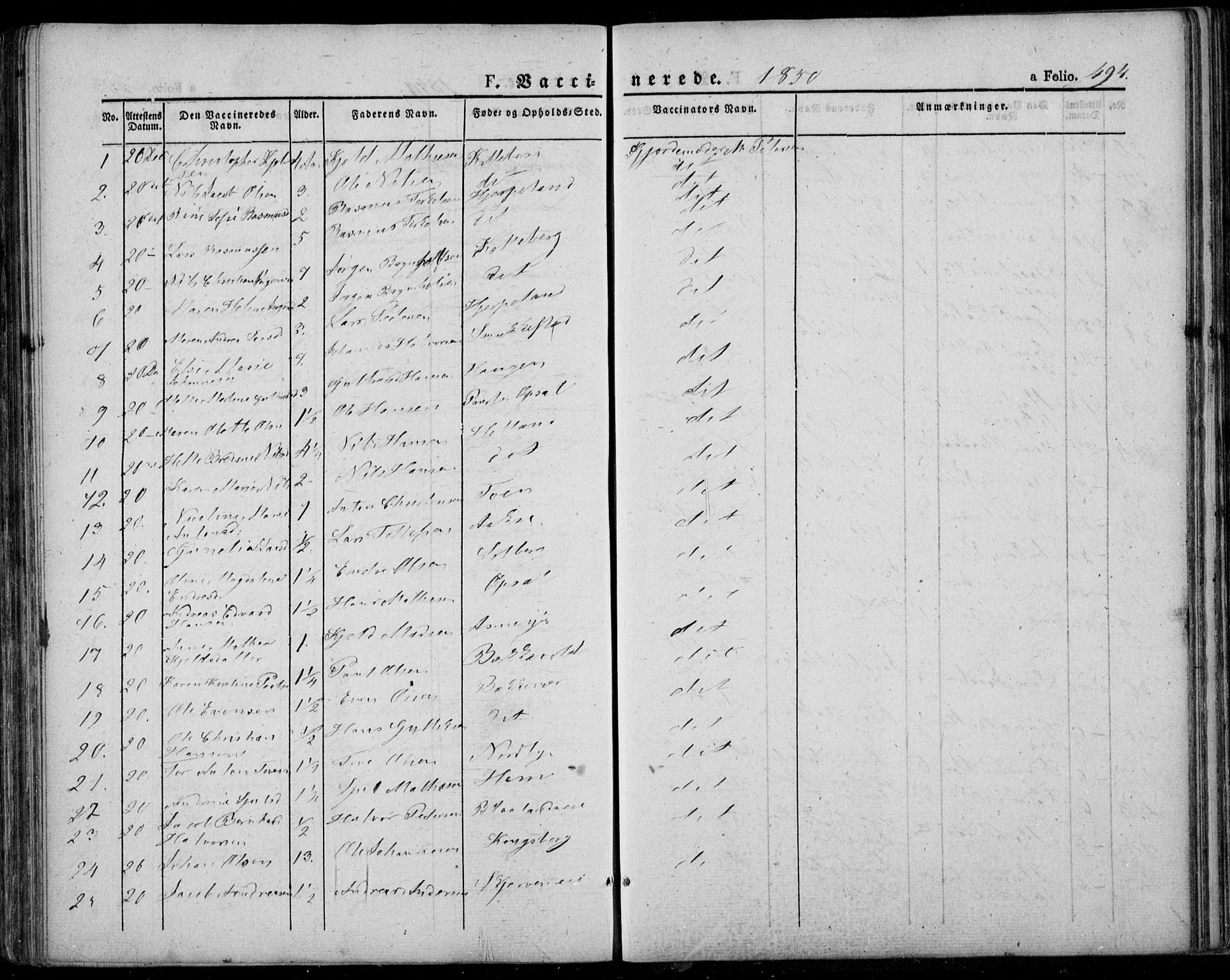 Lardal kirkebøker, AV/SAKO-A-350/F/Fa/L0006: Parish register (official) no. I 6, 1835-1860, p. 494